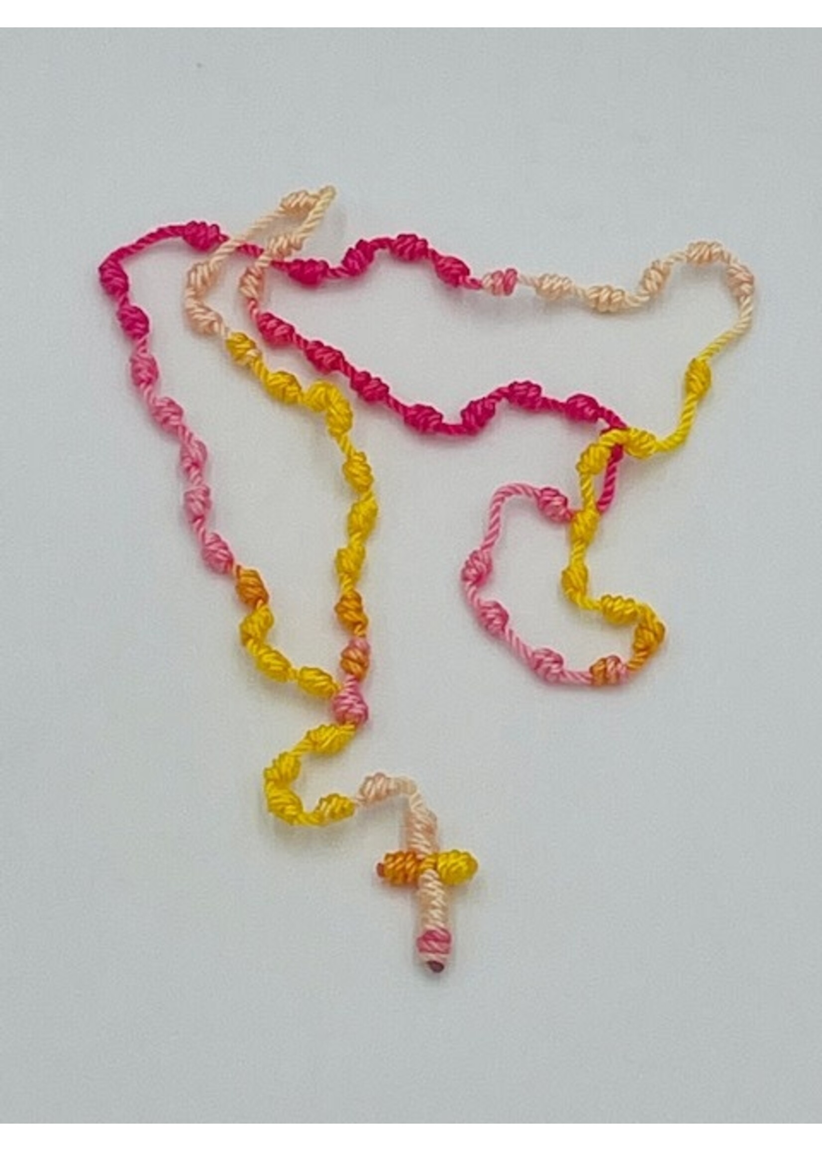Large 18" Knotted Multi-Color Rosaries