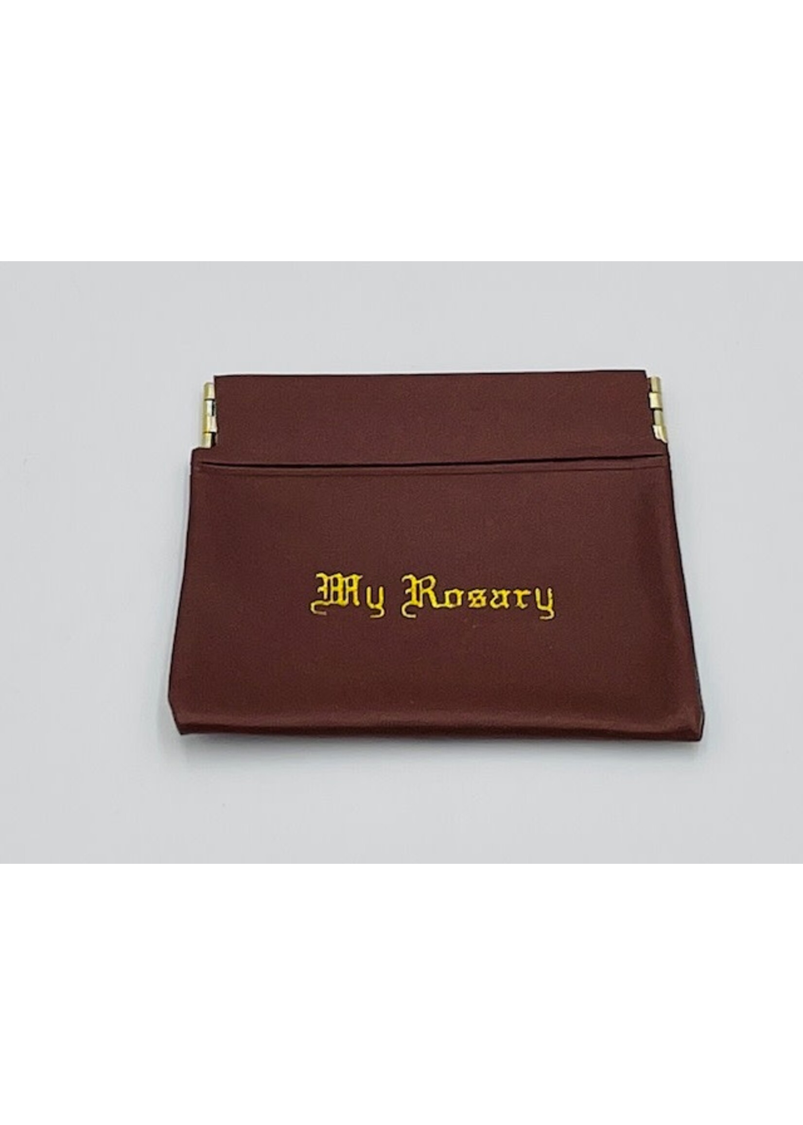 Vinyl "Squeeze" Rosary Case - brown