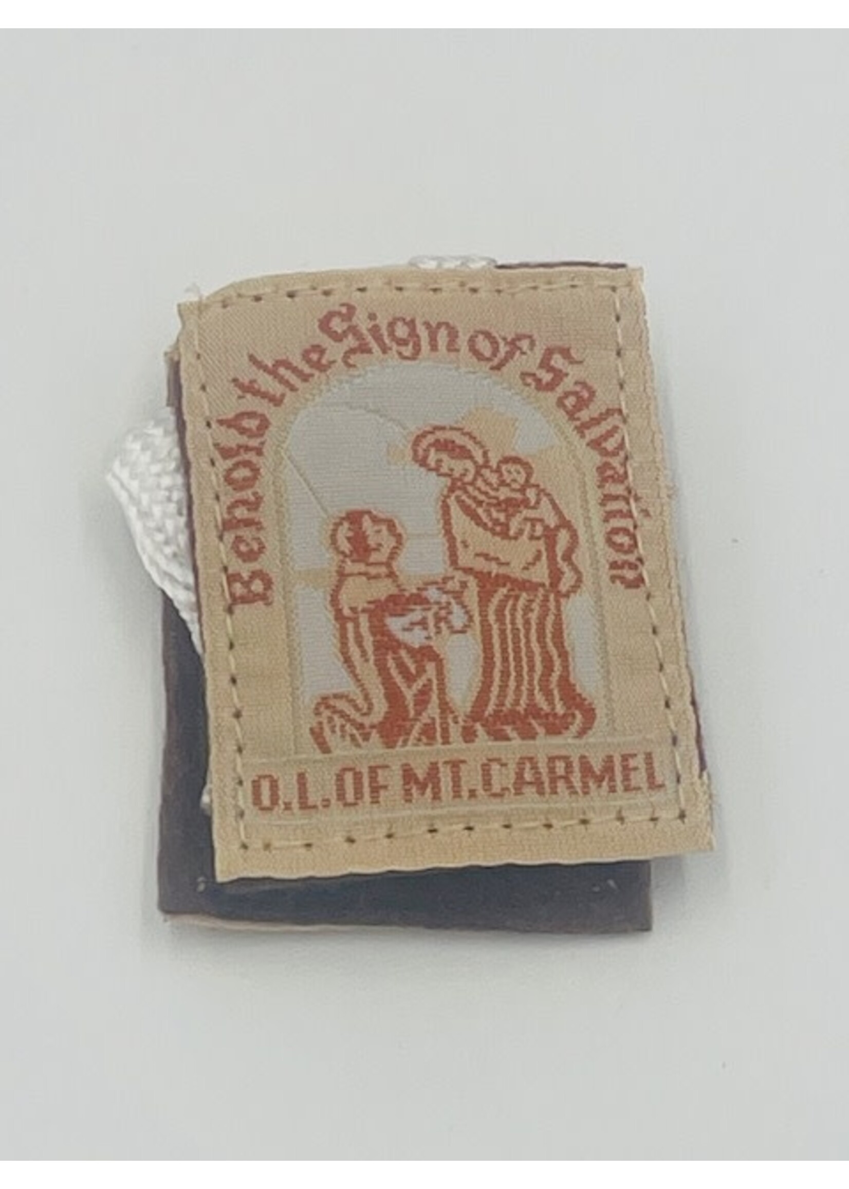 Brown Scapular with white cord