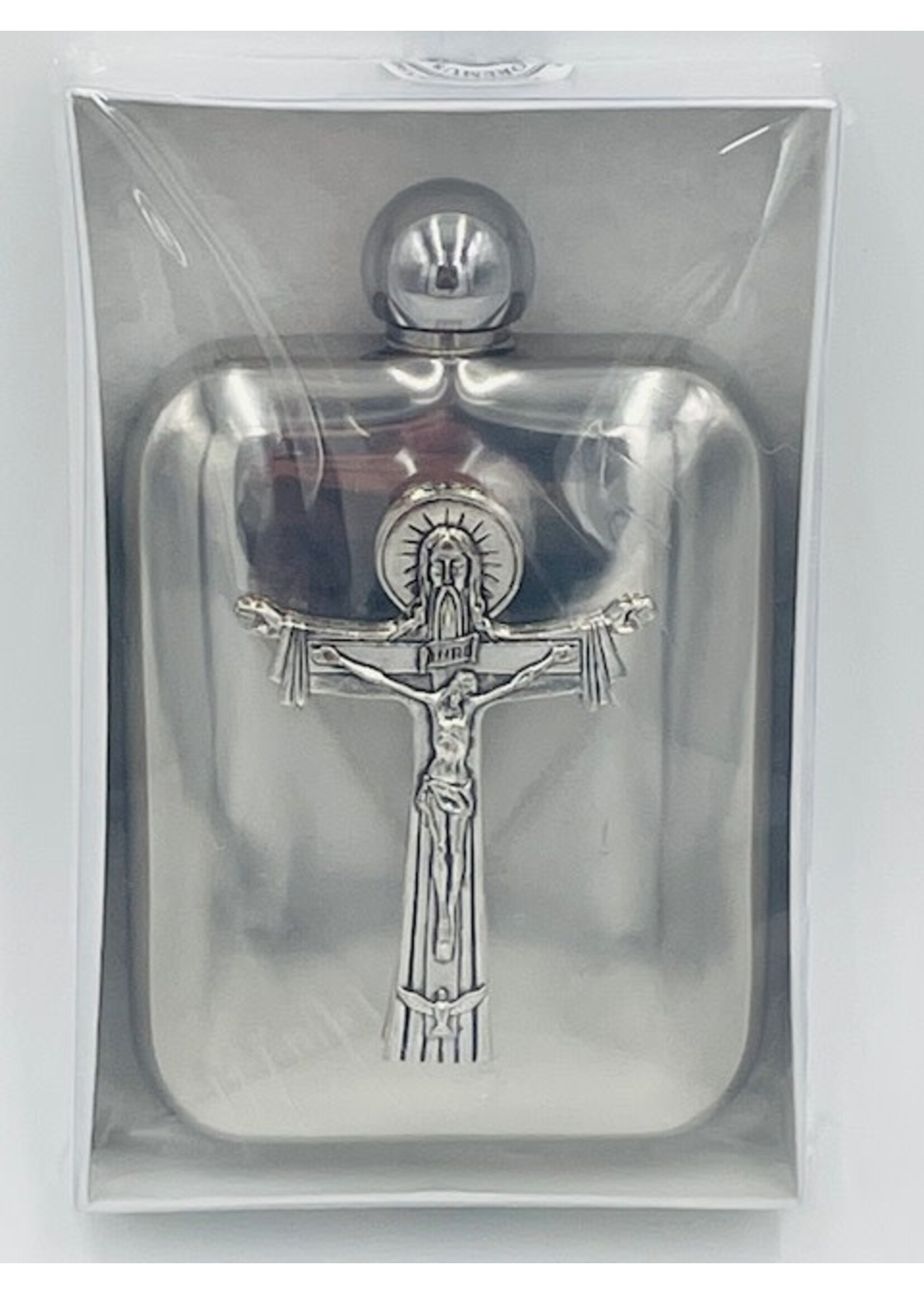 Jesus on the Cross Holy Water Flask
