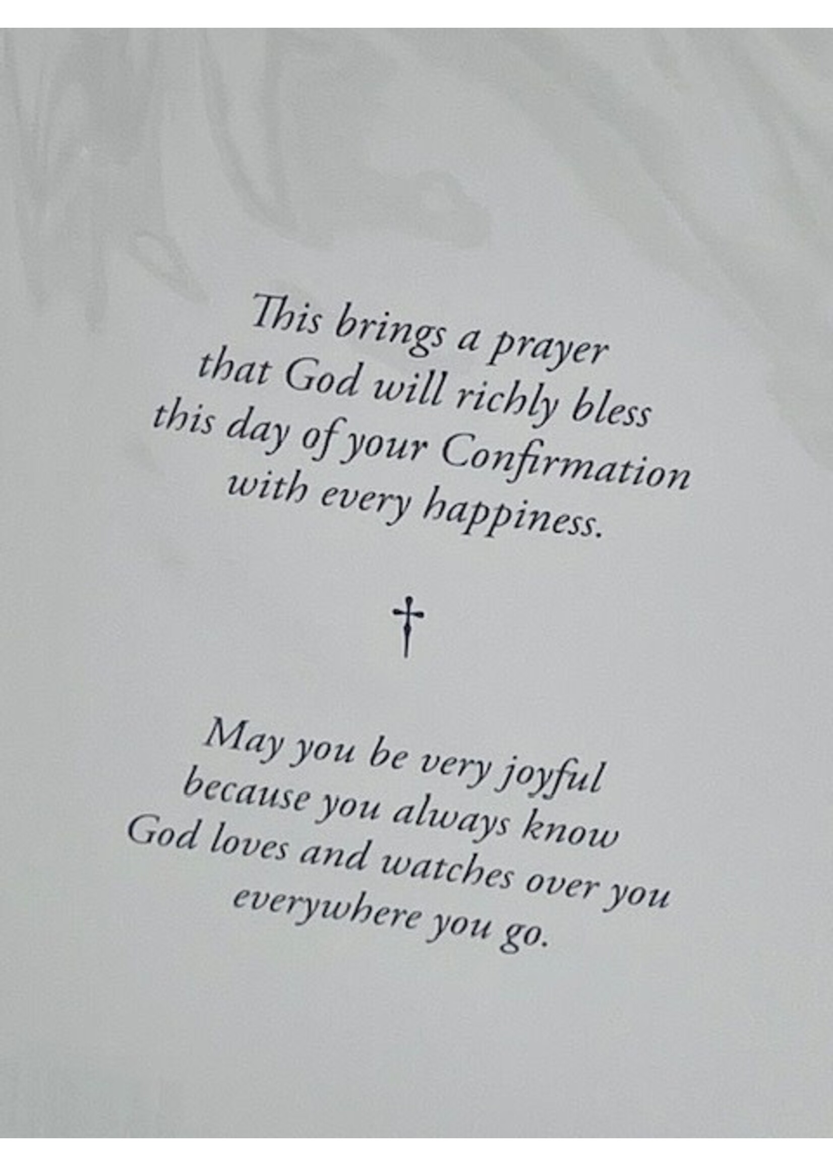 Confirmation Card with Holy Spirit Pocket Prayer Token