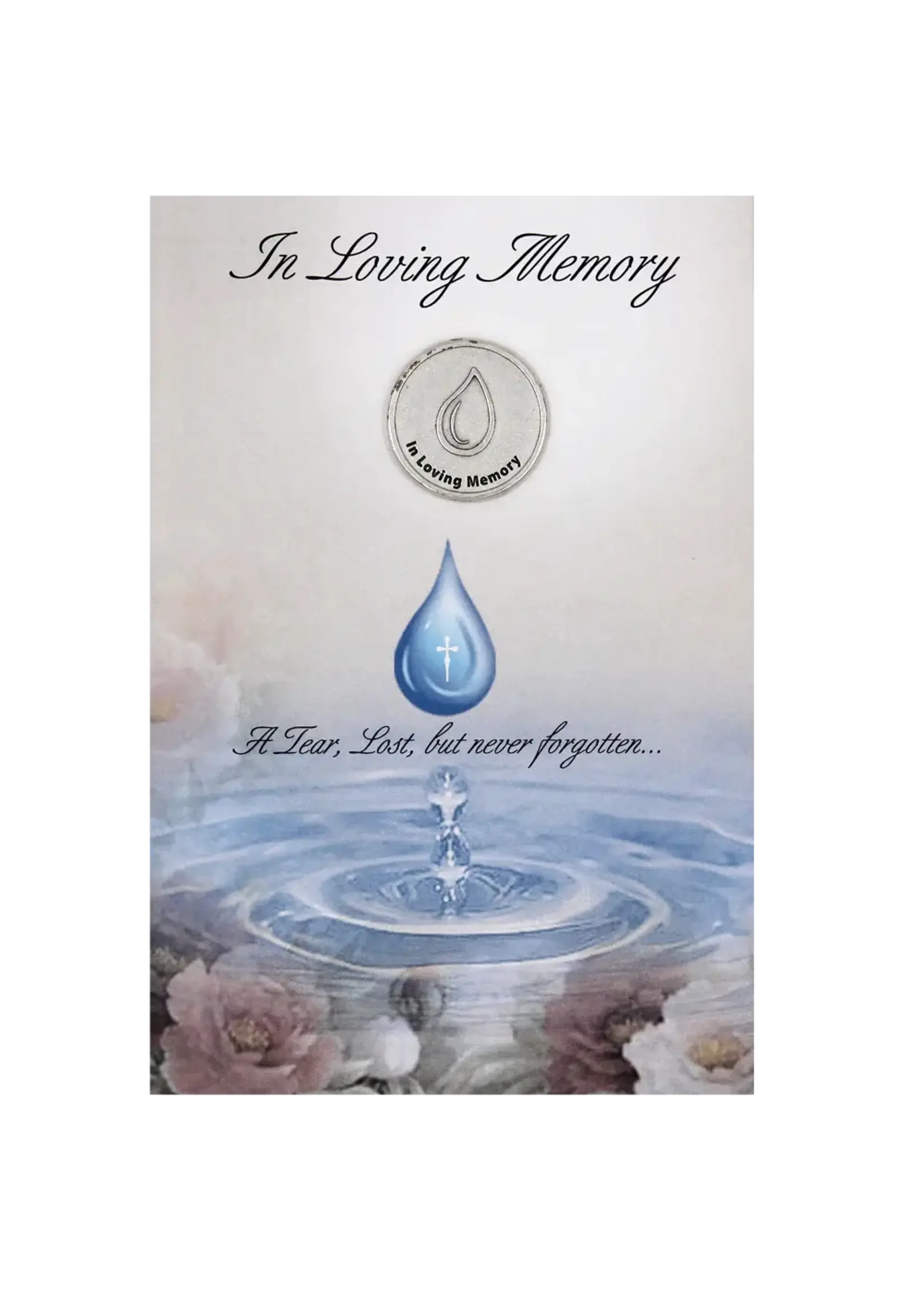 In Loving Memory Greeting Card with Memorial PrayerToken