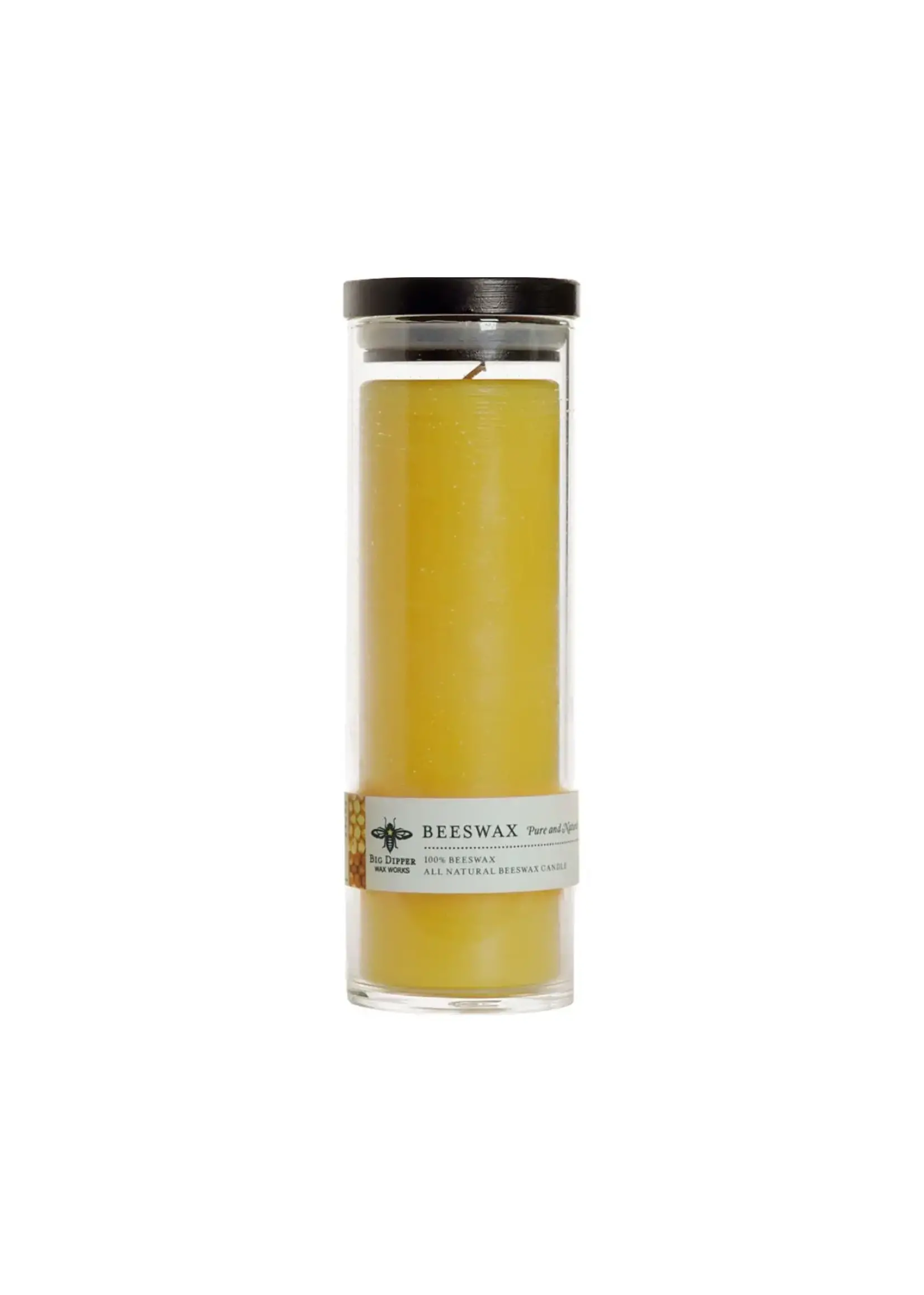 Botanica Beeswax Candle in Blown Glass Tangerine - Geranium / 22 oz