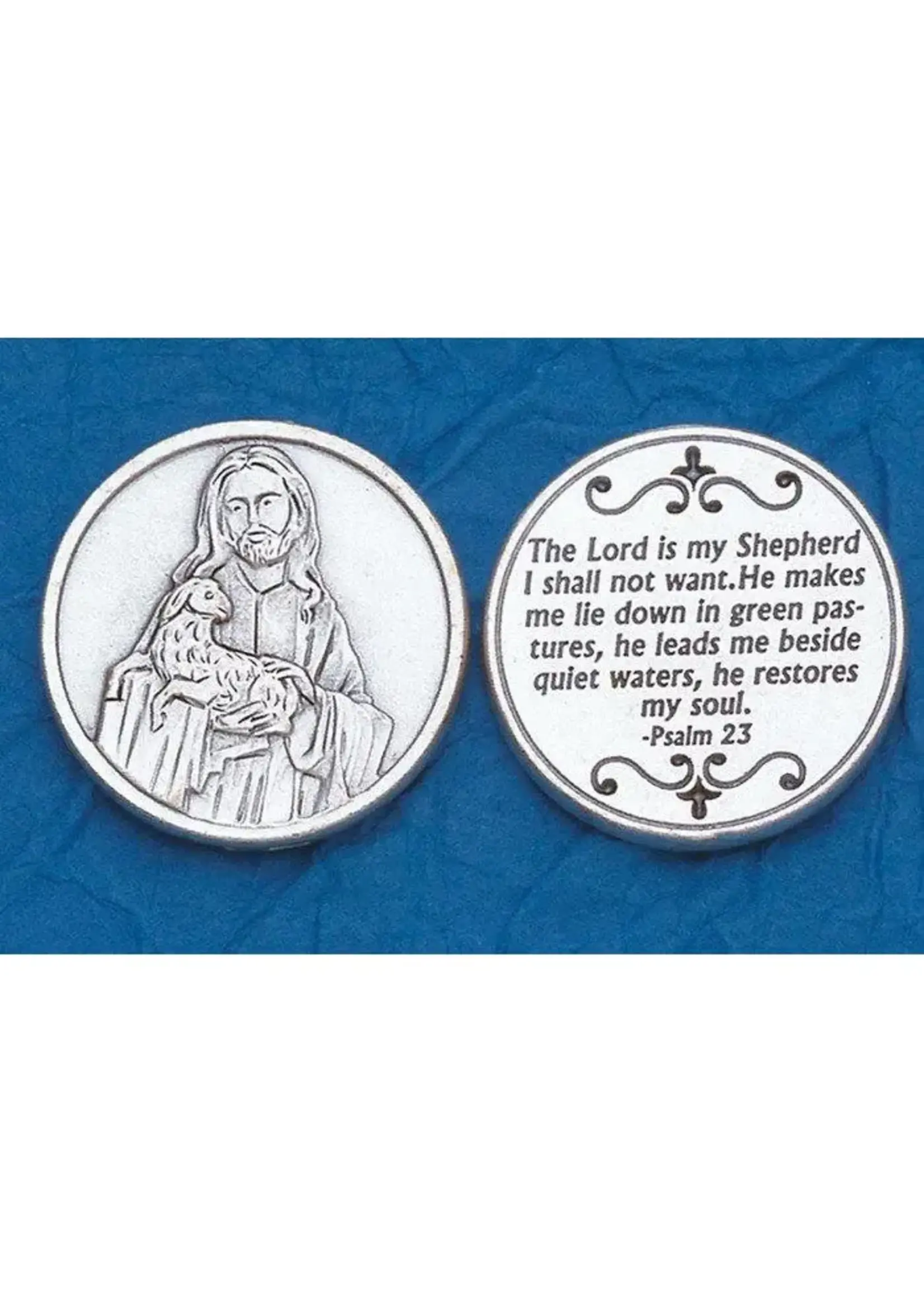 Jesus the Good Shepherd pocket prayer token/coin