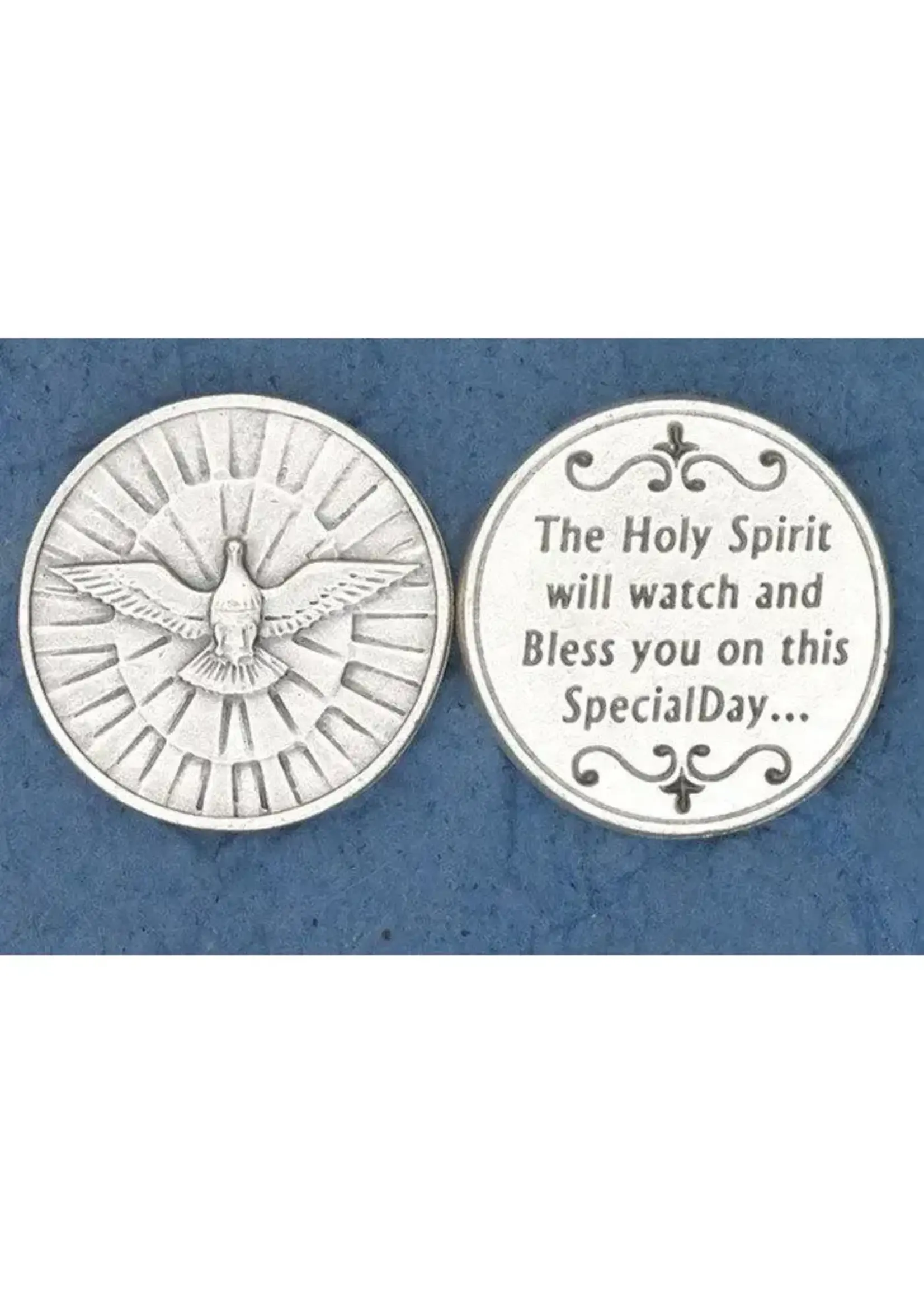 Holy Spirit Special Day Blessing prayer pocket coin/token
