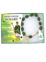 Irish Celtic Bracelet with Shamrock Beads