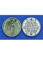 Guardian Angel "Glow in the Dark" prayer pocket coin/token