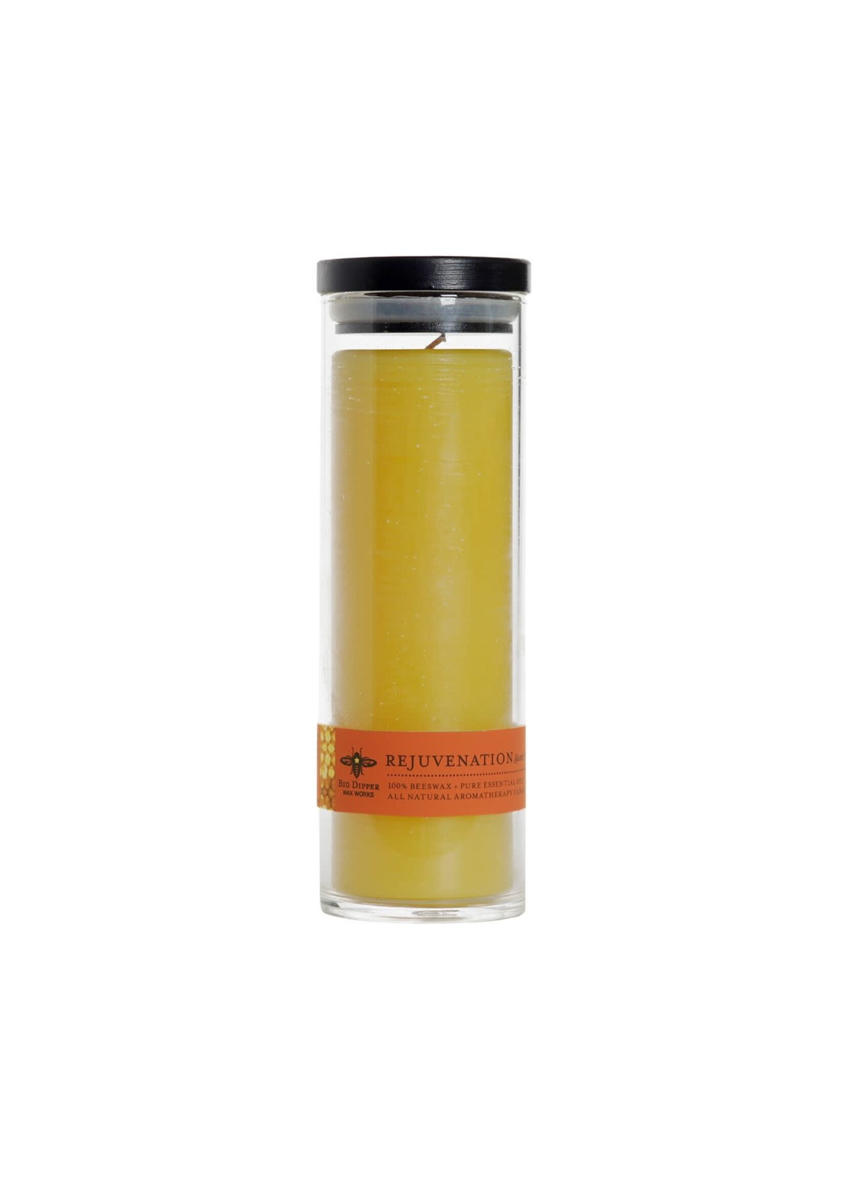 Beeswax Aromatherapy Sanctuary Candle in Glass - Rejuvenation (sweet orange + clove)