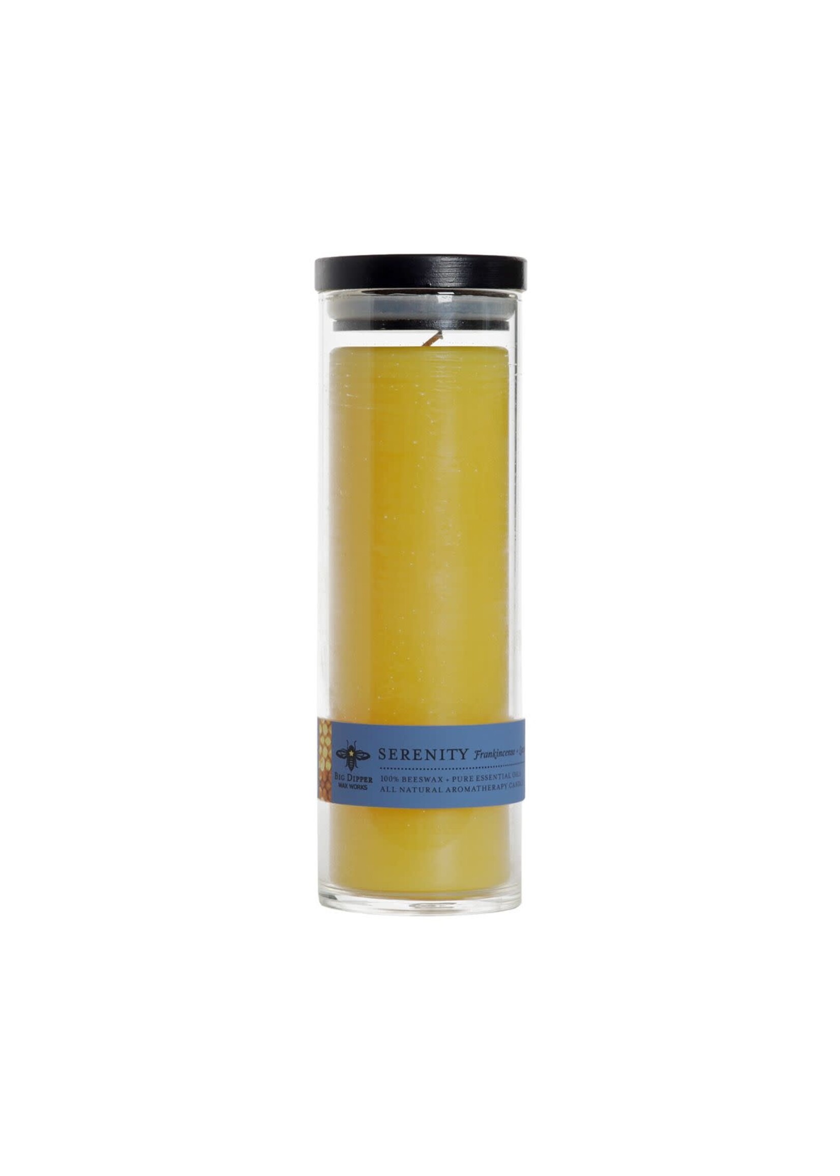 Beeswax Aromatherapy Sanctuary Candle in Glass - Serenity (Frankincense + Lavender)