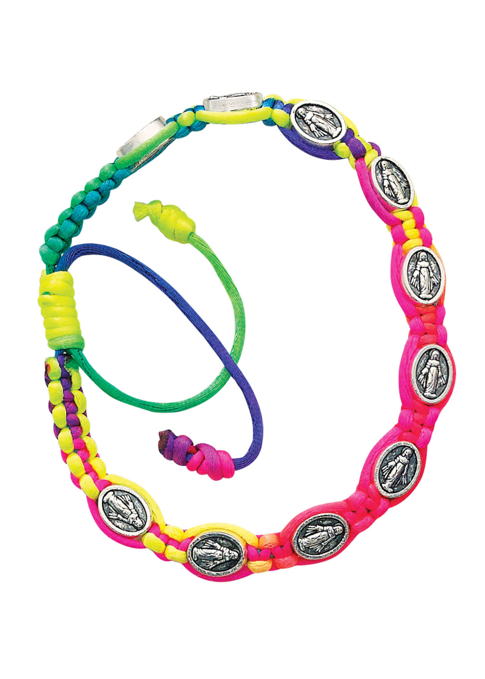Miraculous Medal multi-color bracelet for kids