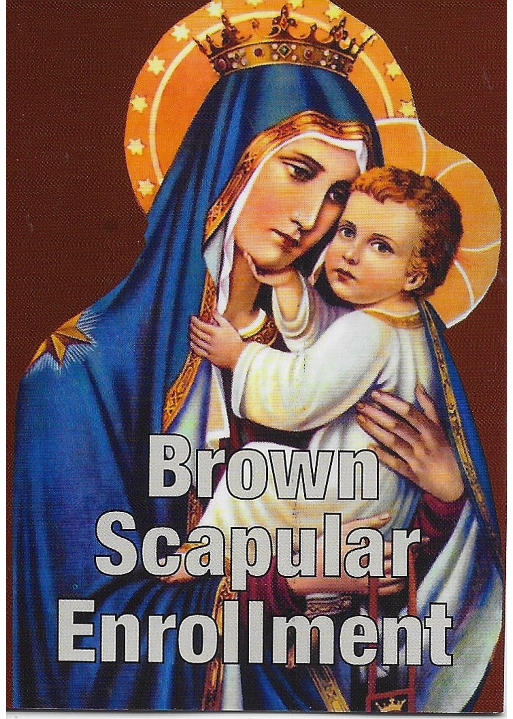 Brown Scapular Enrollment mini trifold