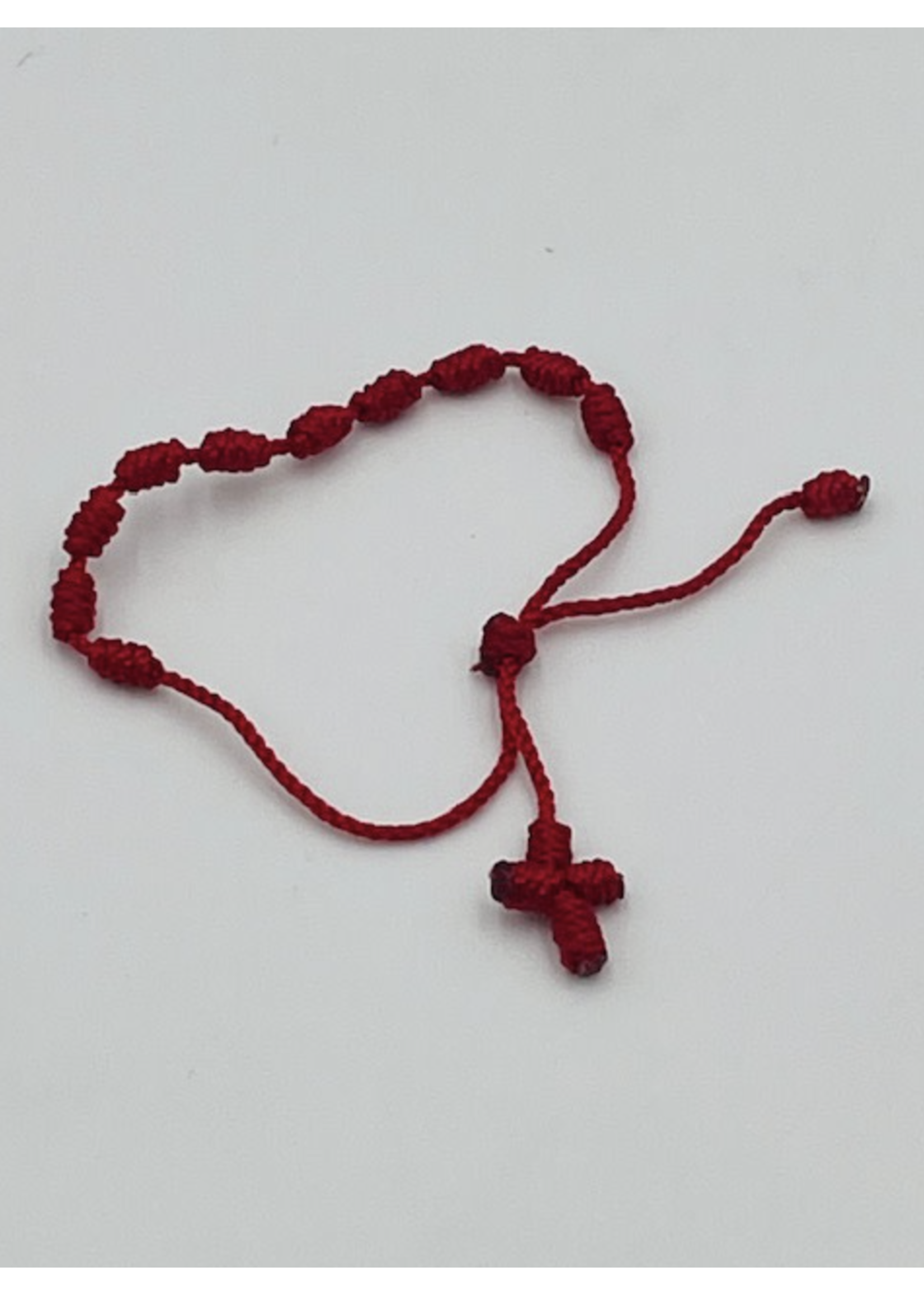 Corded Rosary Bracelet with Slipknot - assorted colors