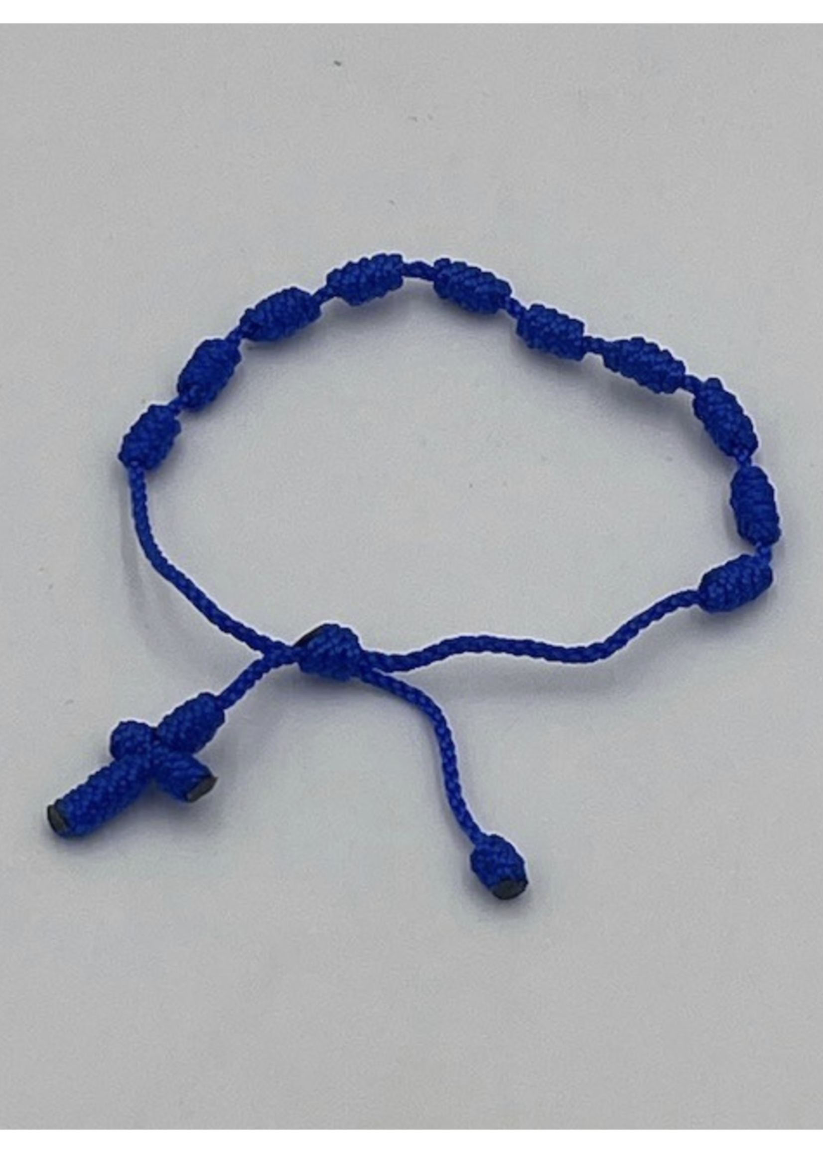 Corded Rosary Bracelet with Slipknot - assorted colors