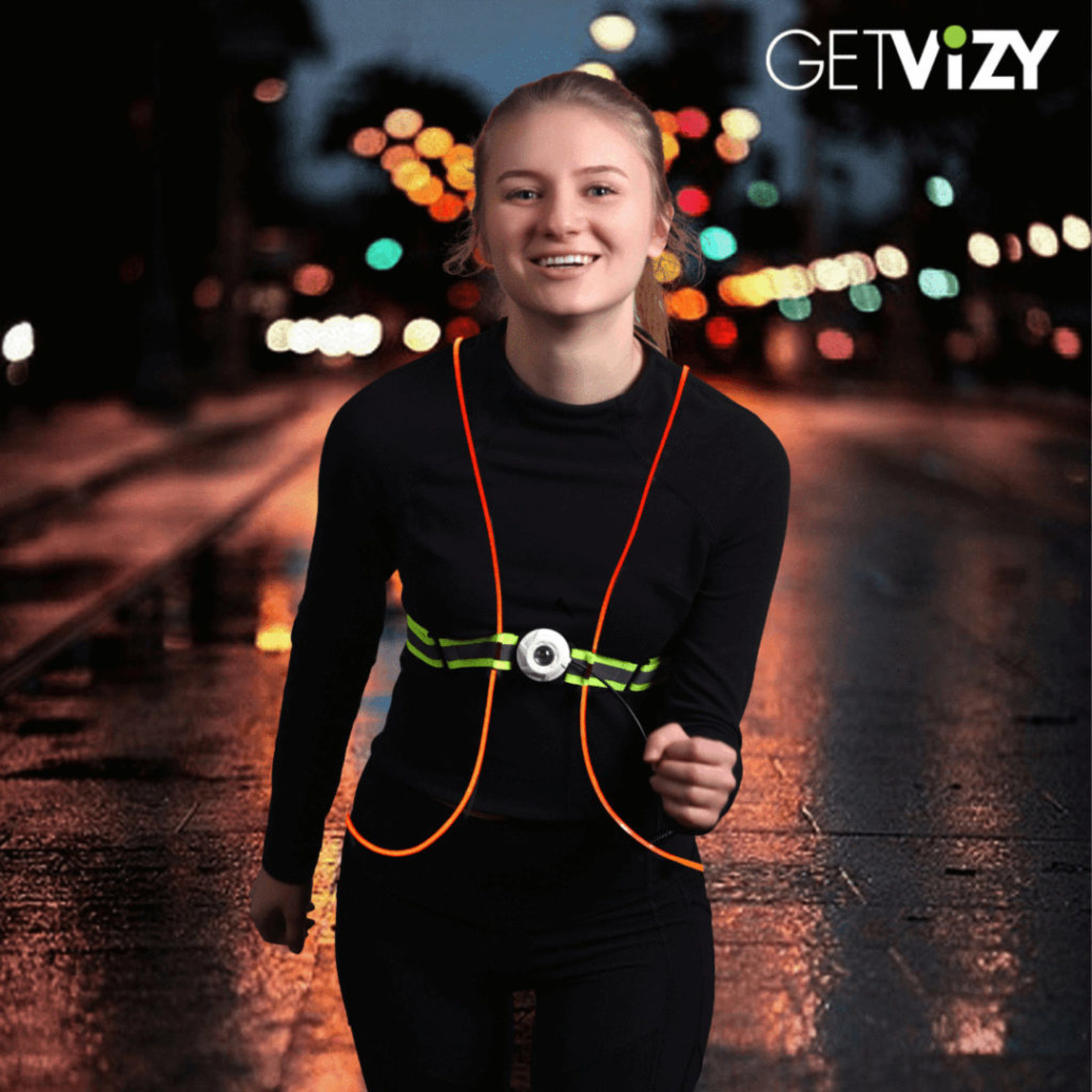 GetVizy Rechargeable LED Vest