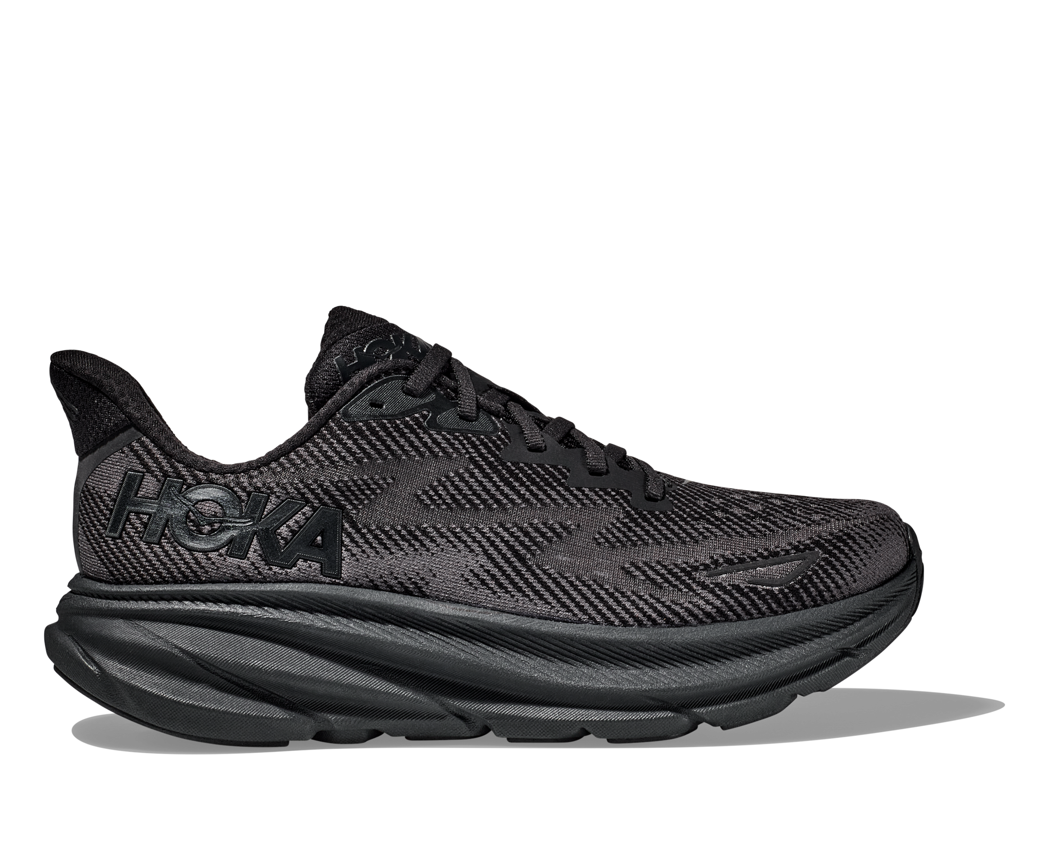 一度のみ★HOKA CLIFTON 9 ブラック ワイド 23.5 Hoka One One Clifton 9 Women's Running / Walking Shoes