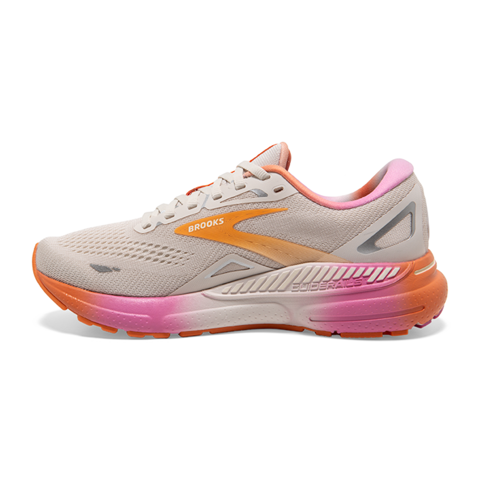 Women's Brooks Adrenaline GTS 23 White-Oyster-Silver