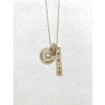 Round and Vertical Bar Necklace
