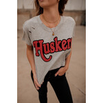 Huskers Snipped Tee