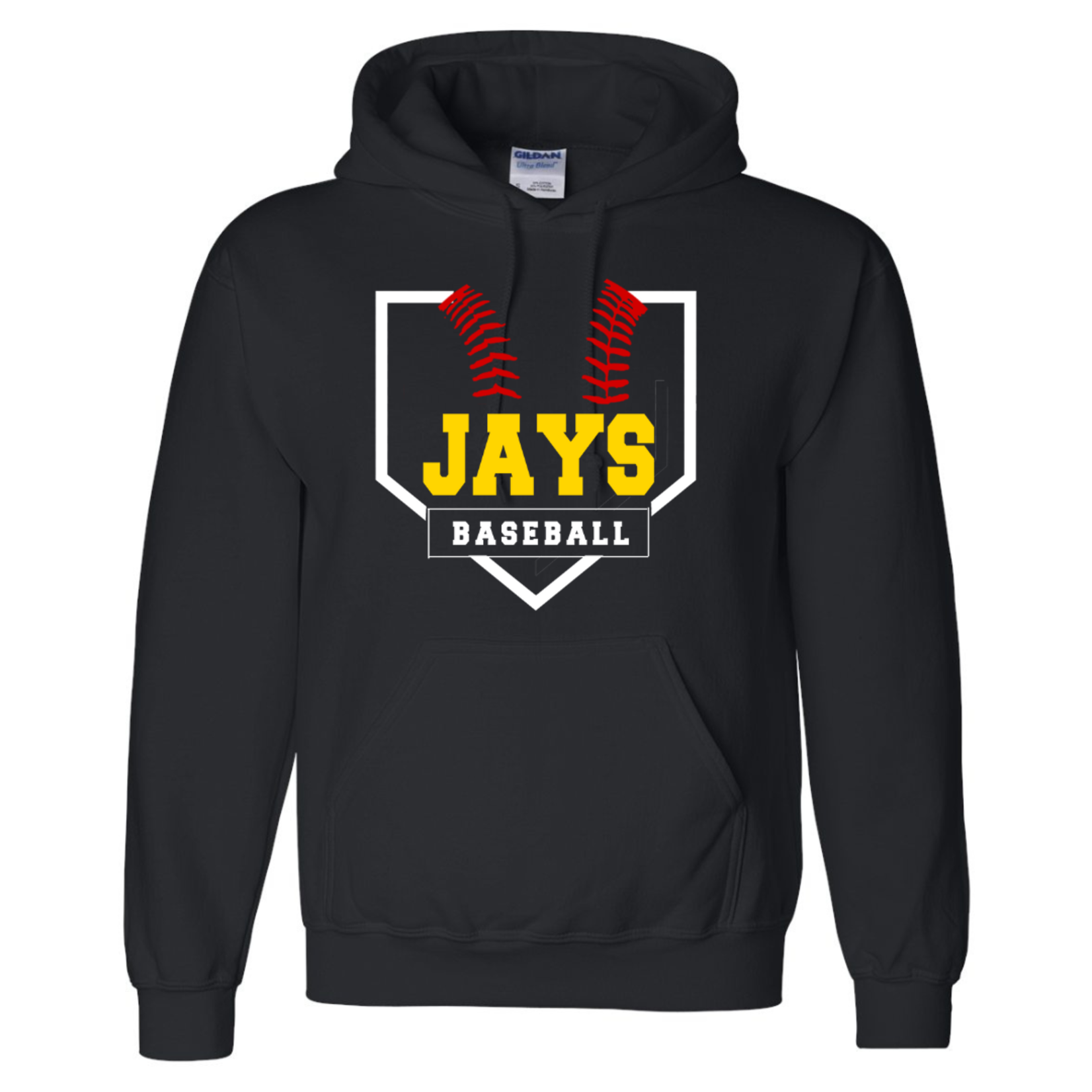 Gildan Jays Baseball Plate Hoodie (XXL)