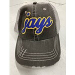 Jays Sewn Distressed Hat