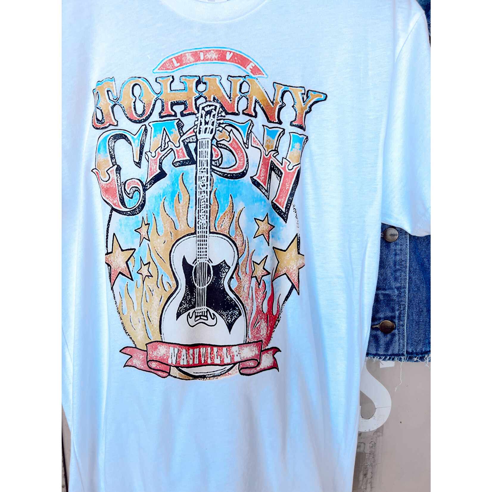 Johnny Cash Colorful Graphic Tee