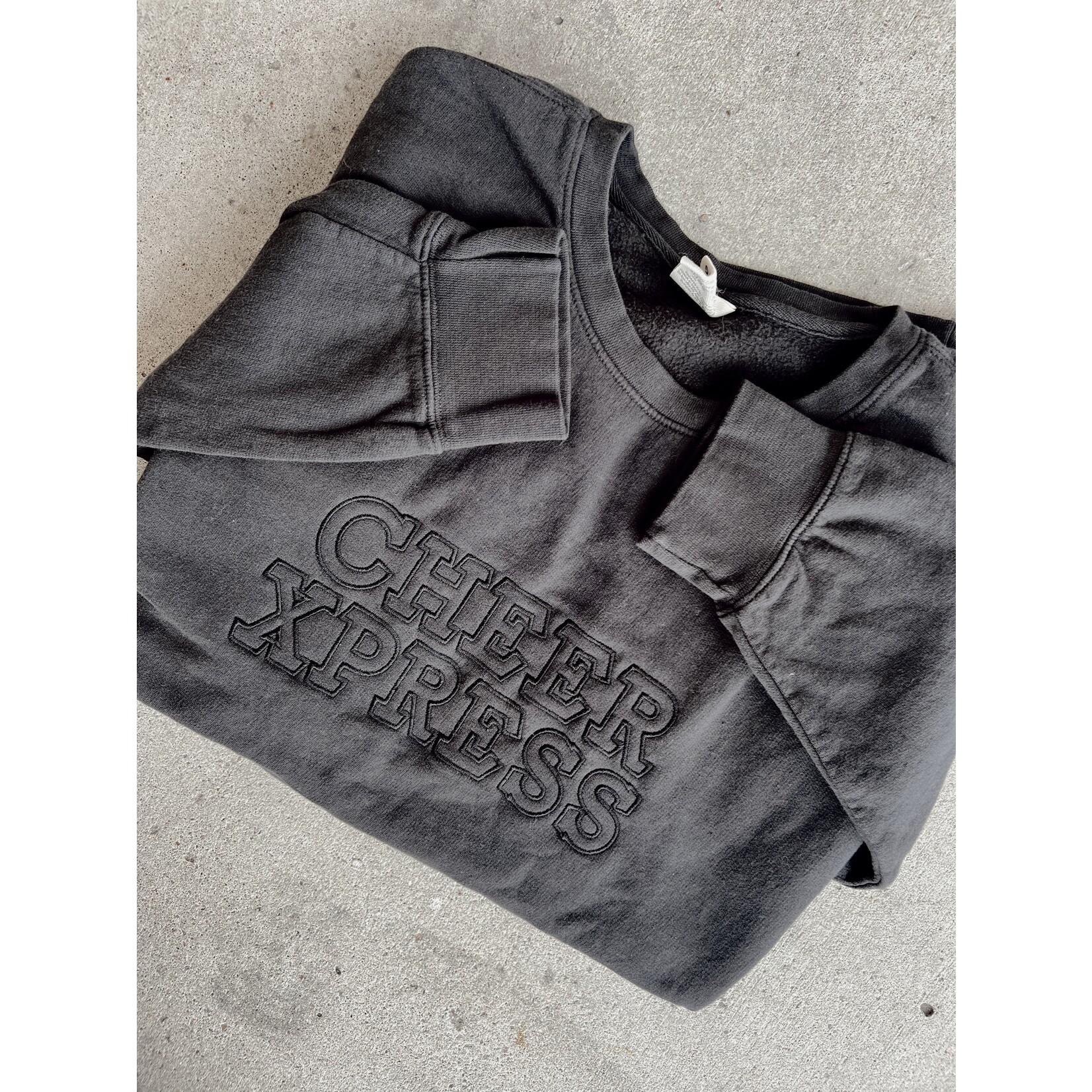 comfort colors Cheer Xpress Embroidered Crew
