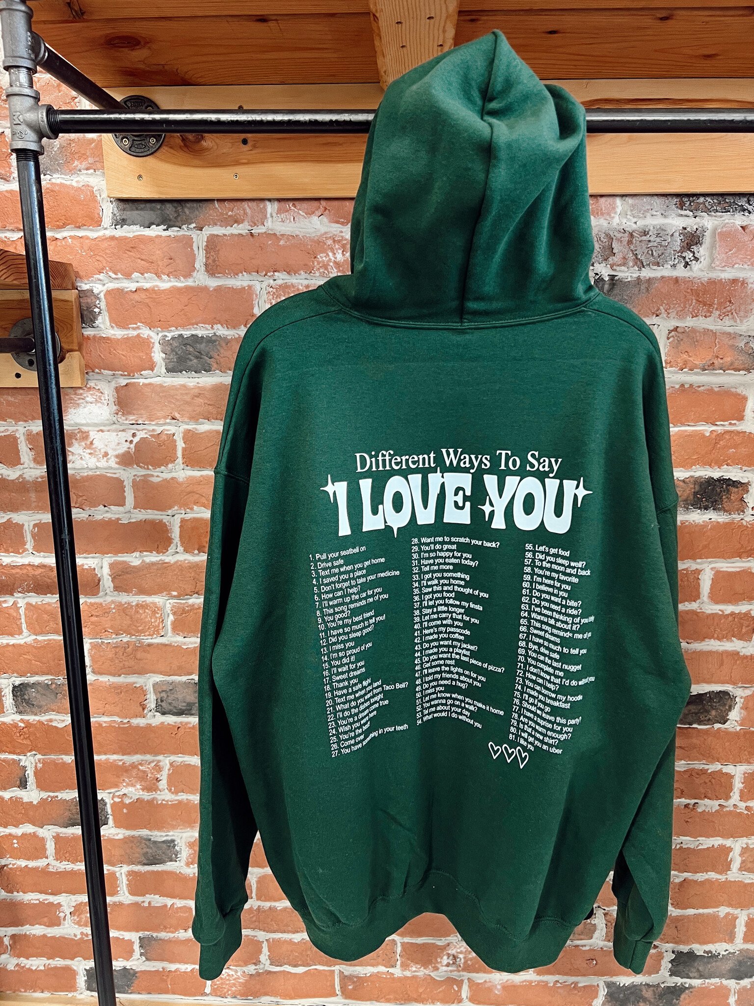 Different Ways to Say I Love You Hoodie Ash Ash Co