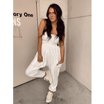 Strapless Ruched Jogger Jumpsuit