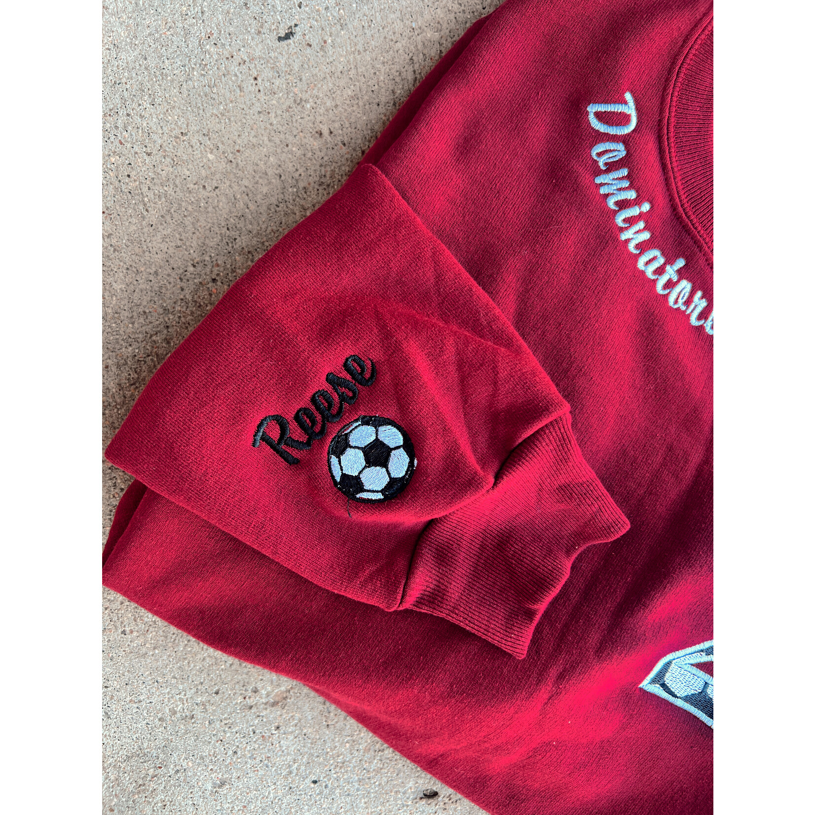 Soccer Custom Embroidered Crew