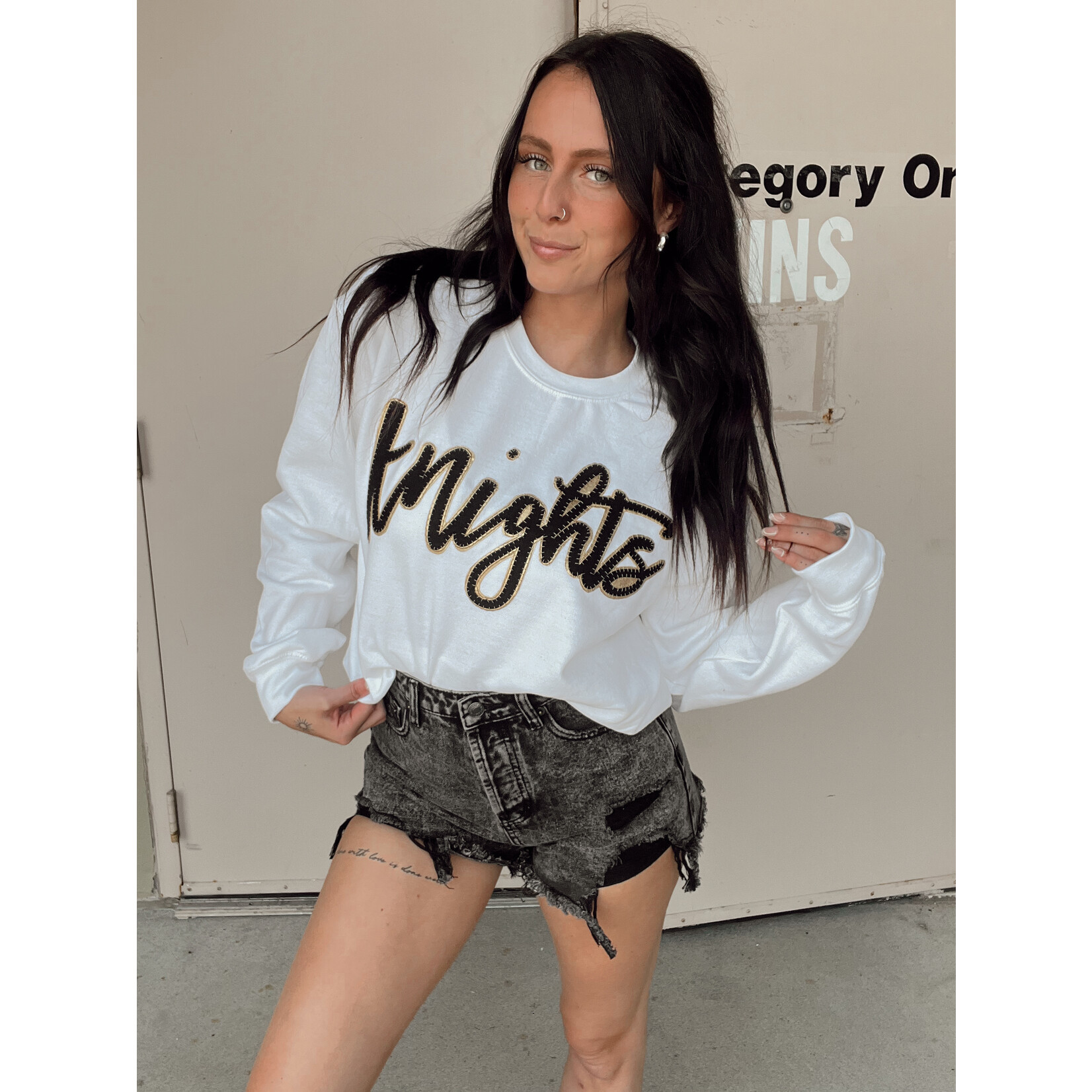 Knights Cursive Sewn Crewneck