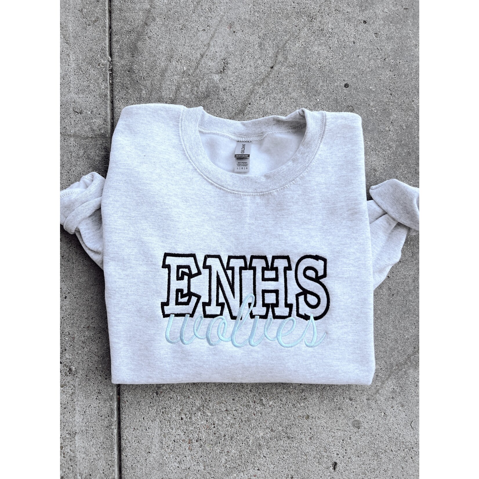 Gildan ENHS Wolves Embroidered Crew
