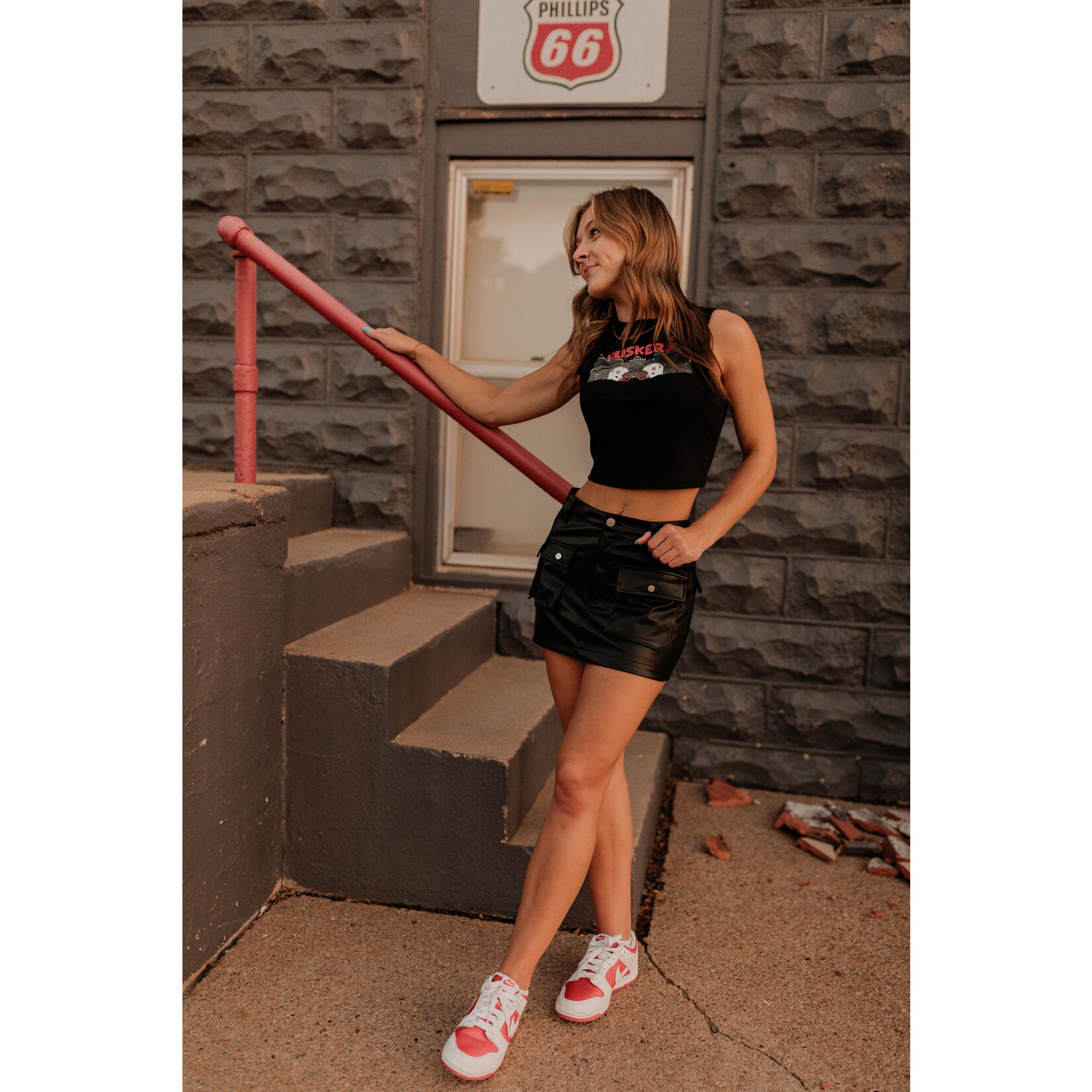 Bella+Canvas Huskers Stadium Double Helmet Tank