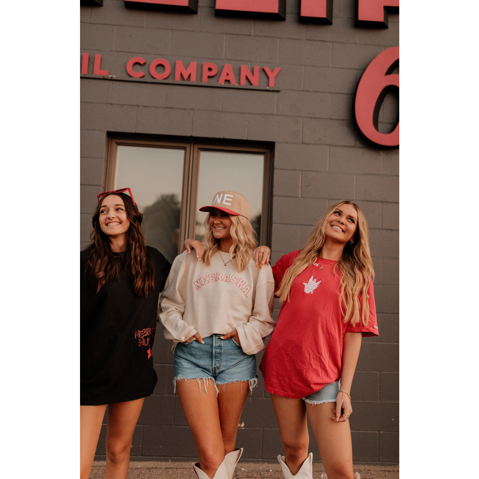 comfort colors Go Big Red Emb. Corn Tee