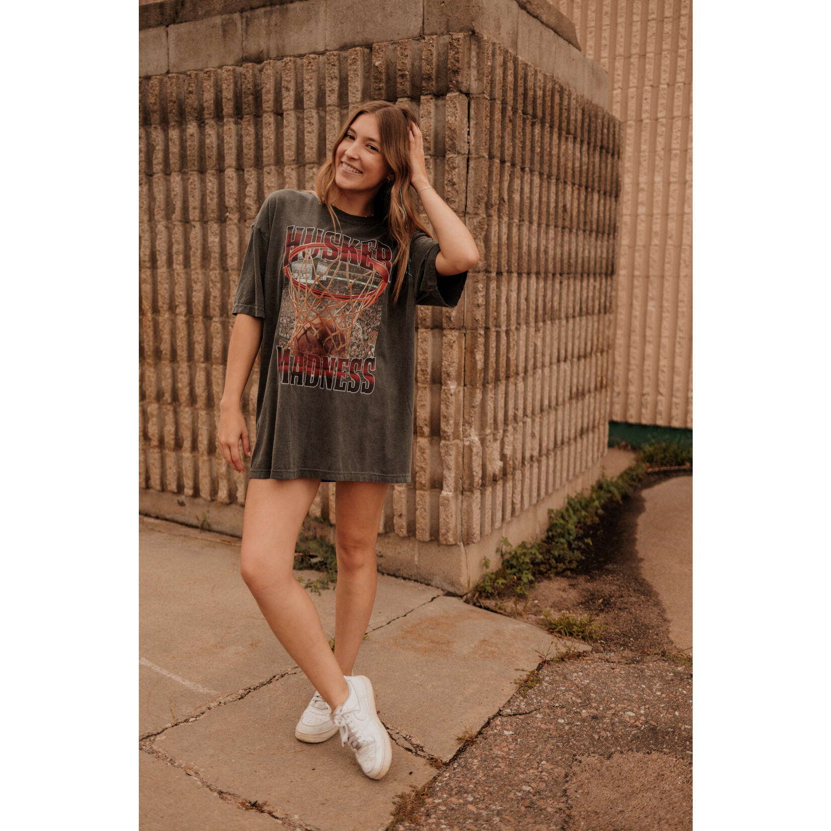 comfort colors Husker Madness Basketball Tee