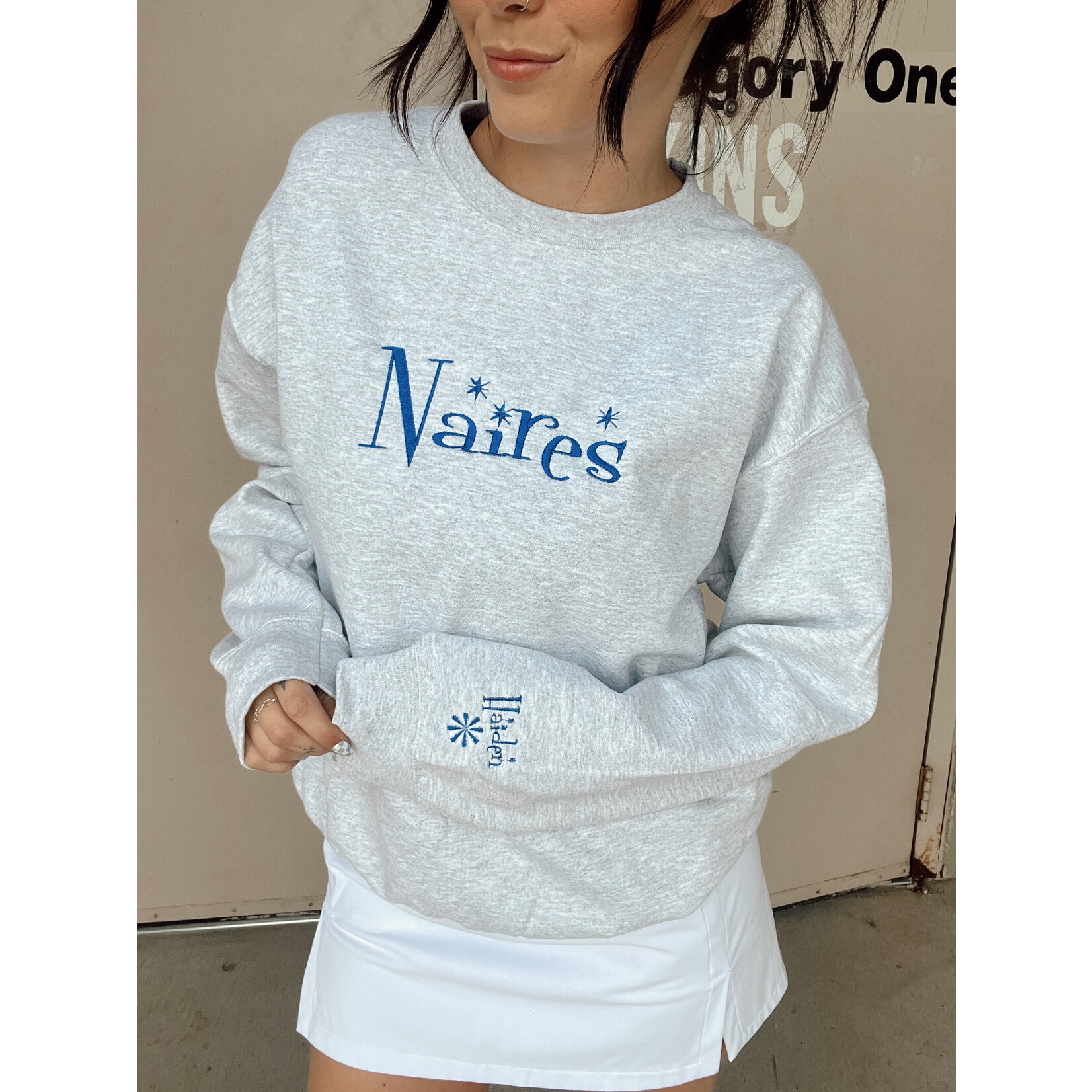 Gildan Naires Custom Name Emb. Crewneck
