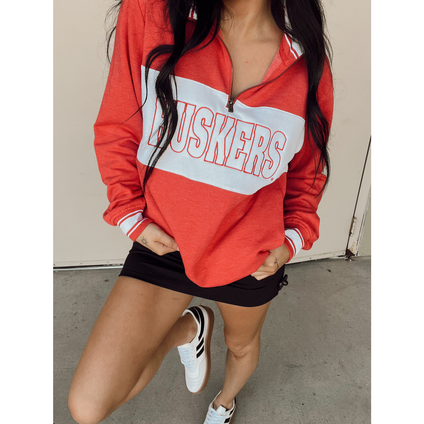 Holloway Huskers Embroidered Quarter Zip