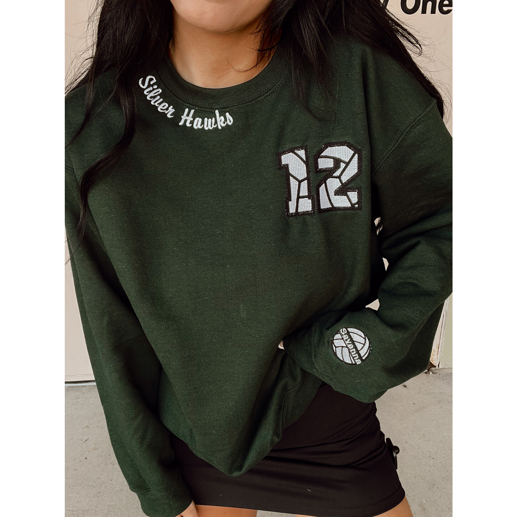 Gildan Volleyball Custom Embroidered Crew