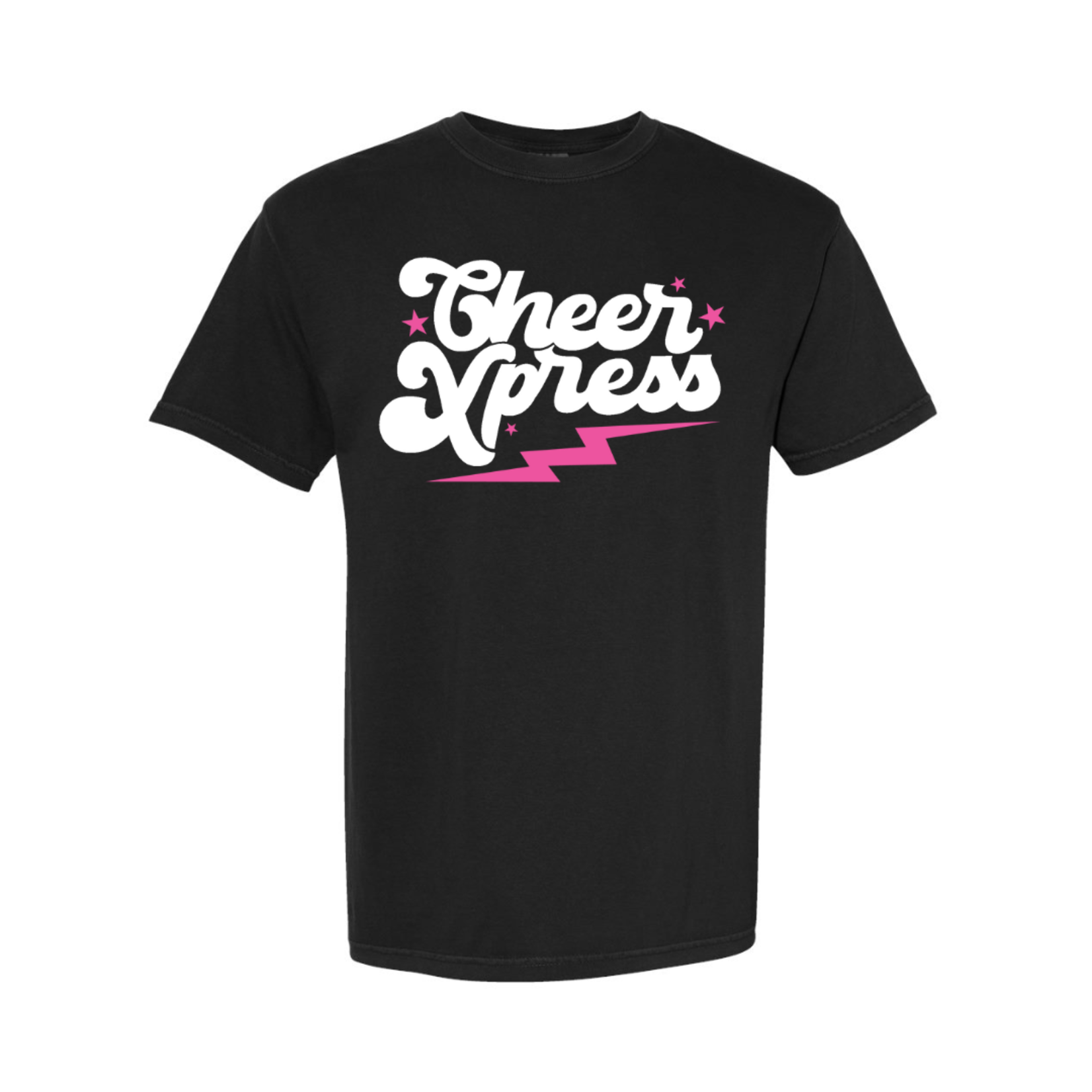 comfort colors Cheer Express All Teams Front & Back Tee