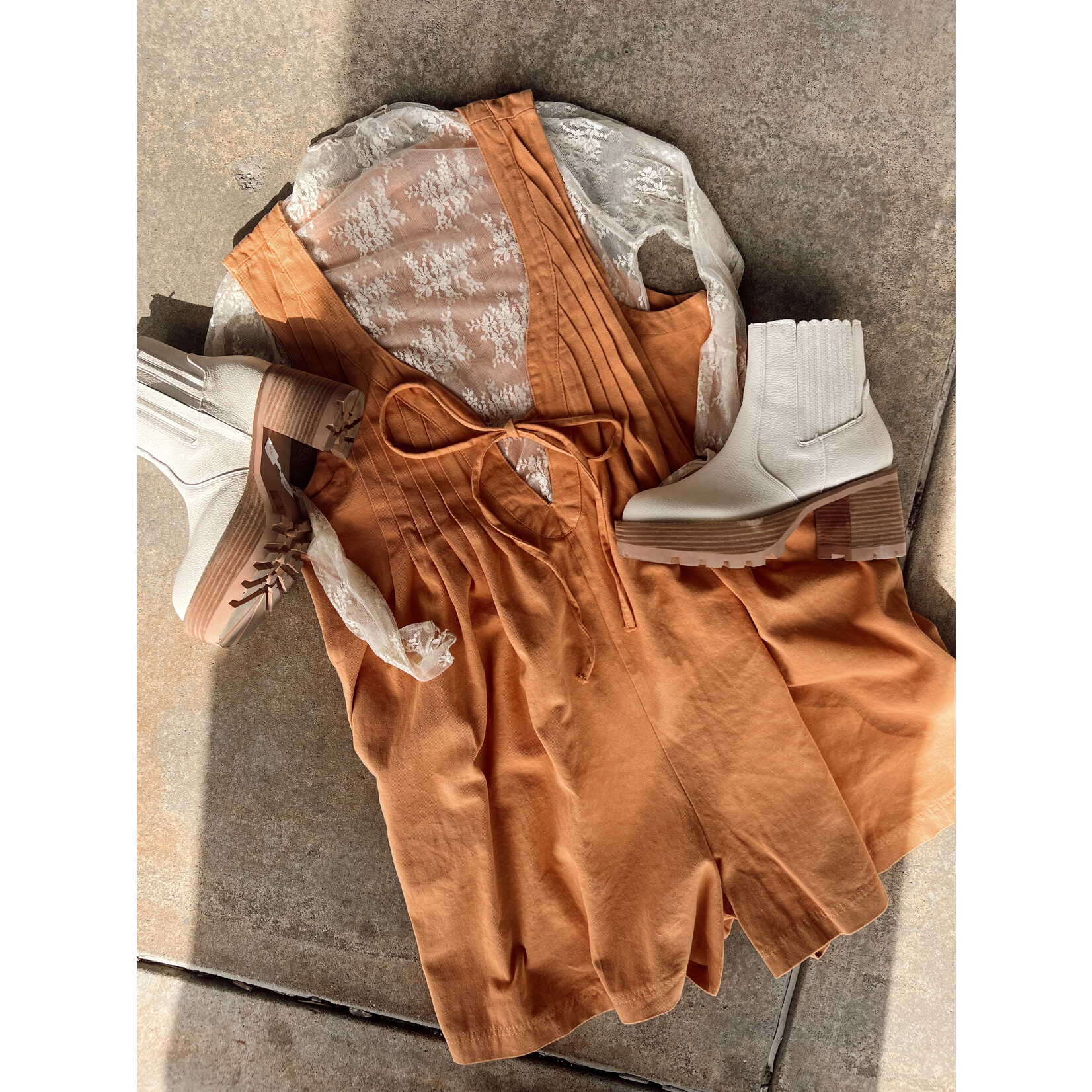 De Vave Sleeveless Denim Romper