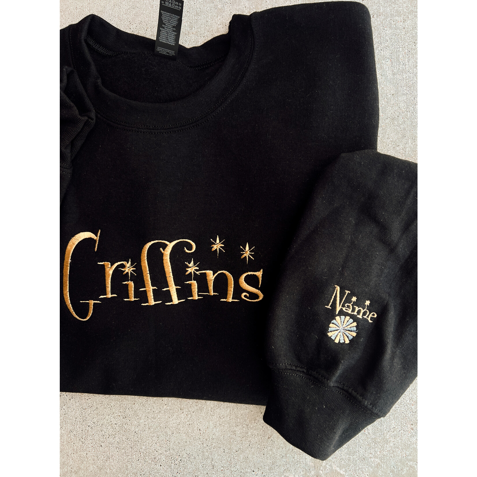 Gildan Griffins Cheer Custom Embroidered Crew