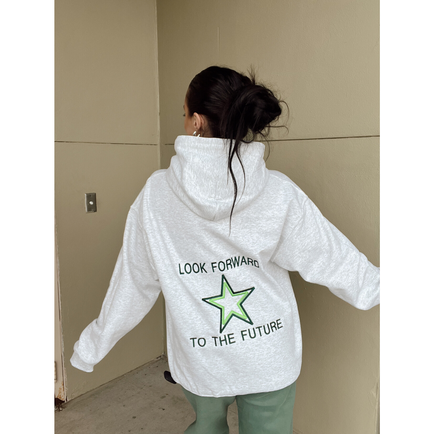 Look Forward To The Future Emb. Hoodie