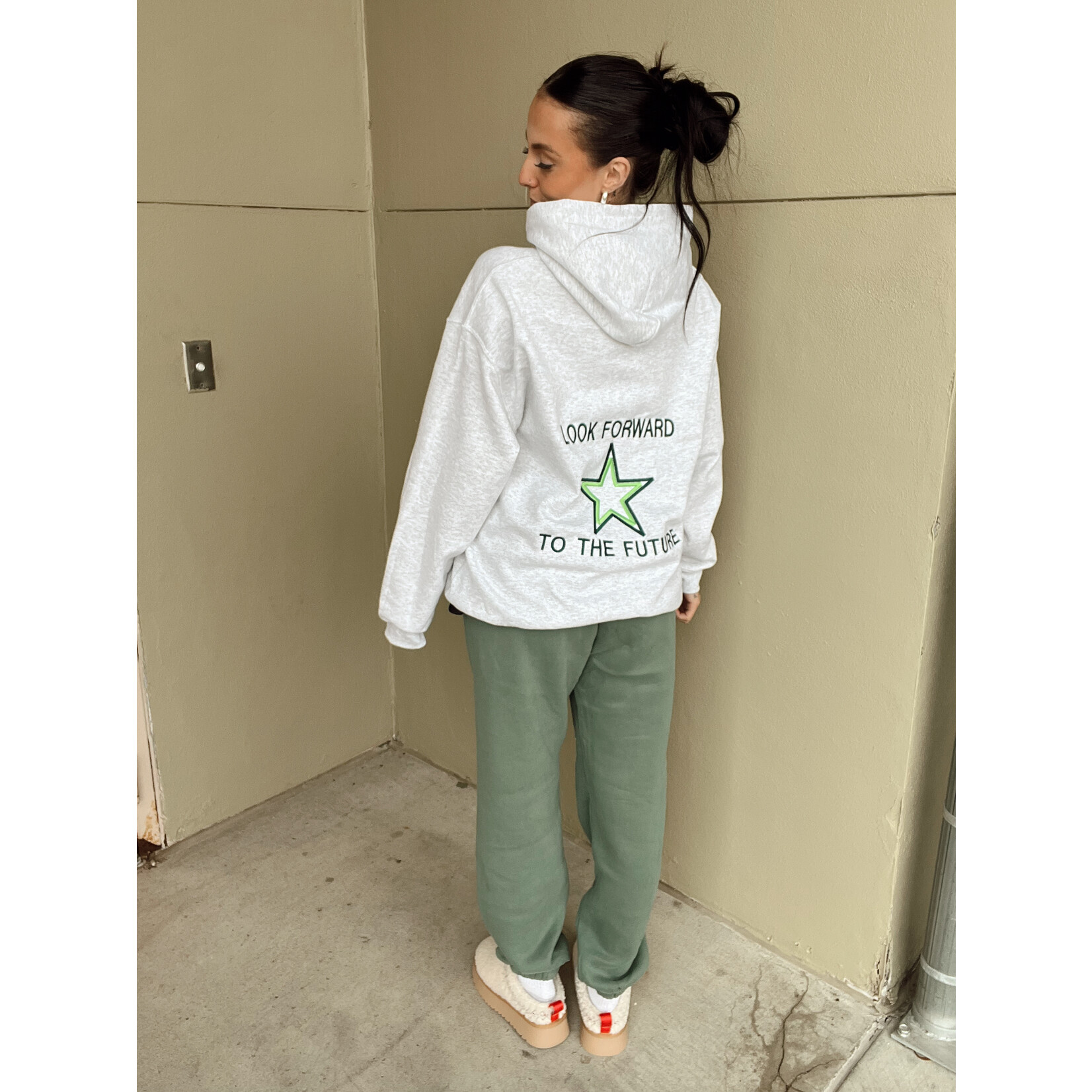 Look Forward To The Future Emb. Hoodie