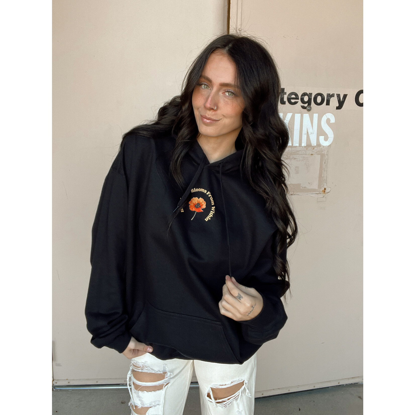 Gildan Happiness Blooms From Within Hoodie