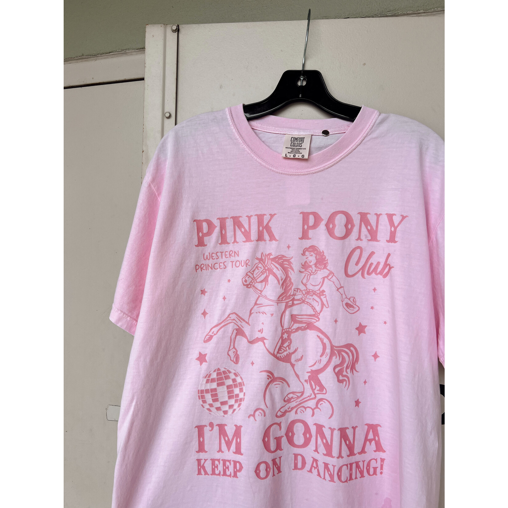 comfort colors Pink Pony Club Tee