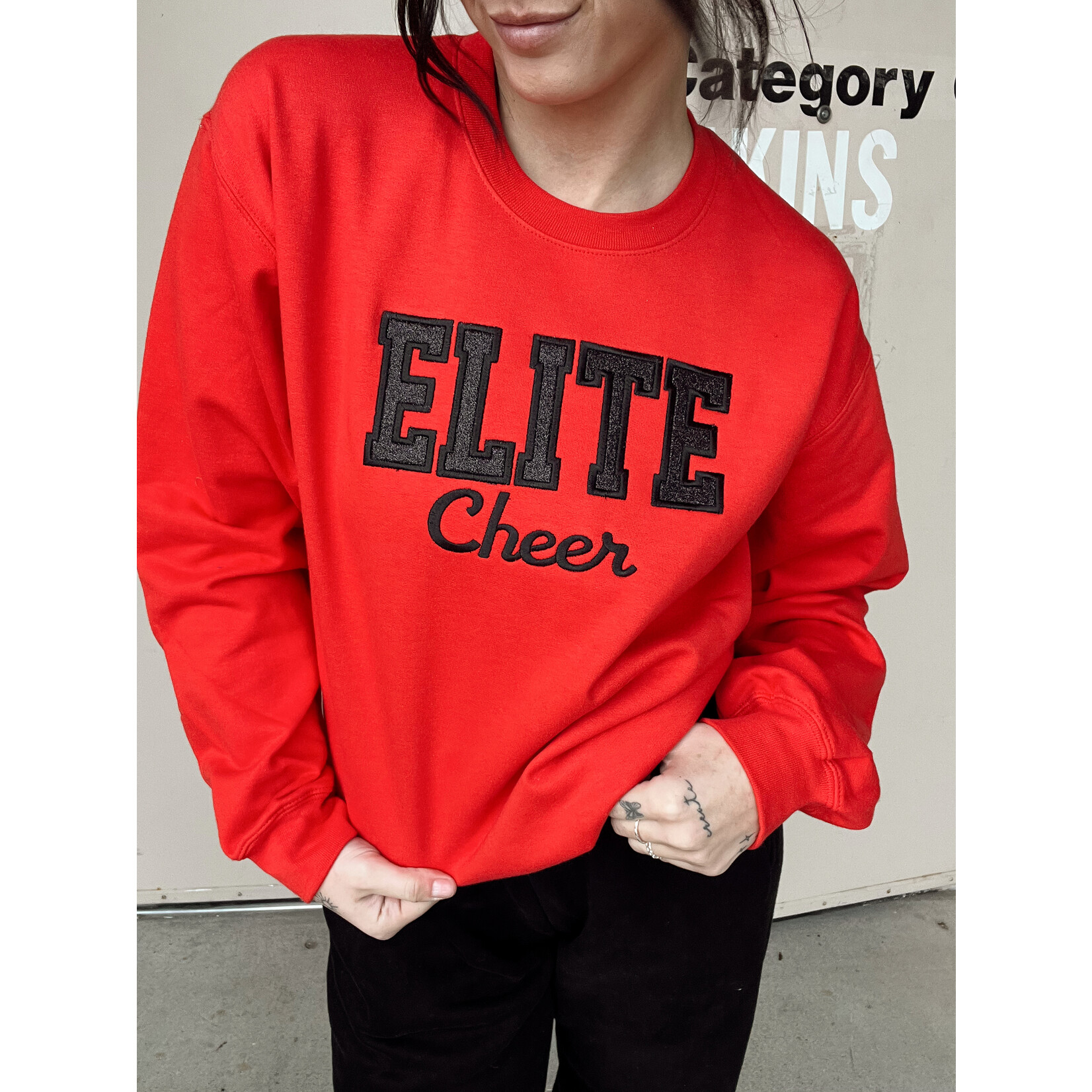 Gildan Elite Cheer Sparkle Emb. Crew