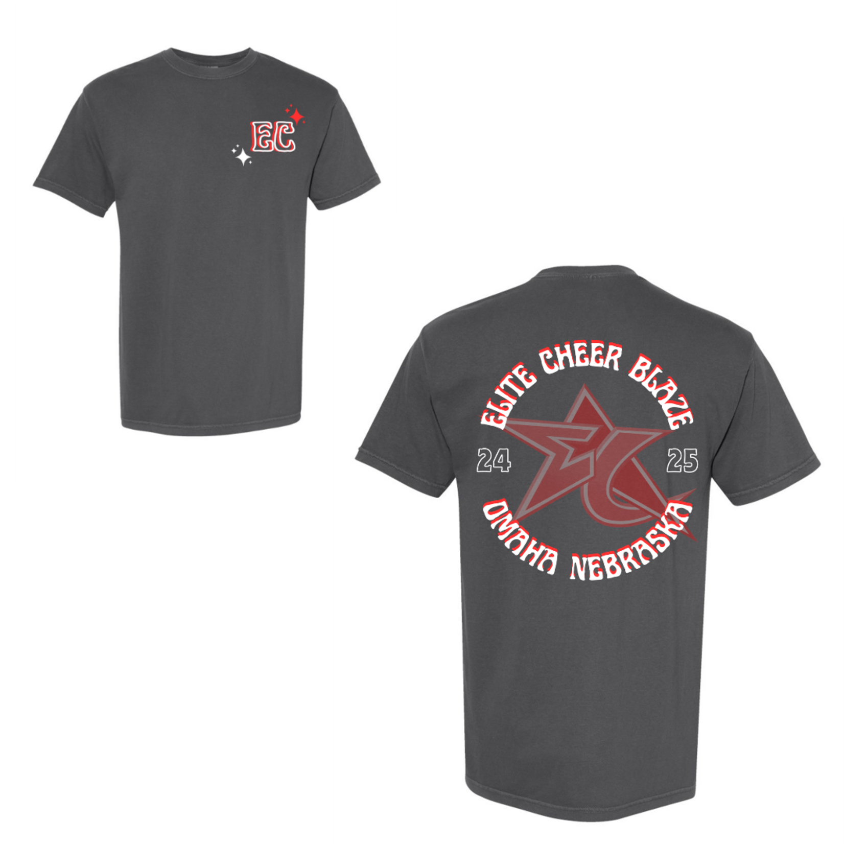 comfort colors Elite Cheer Circle Team Tee