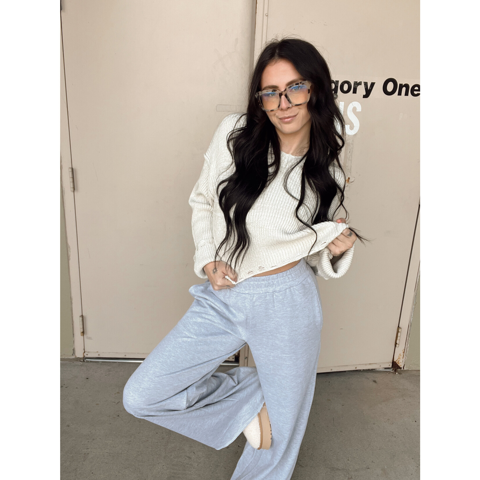 Wide Leg Sweat Pants