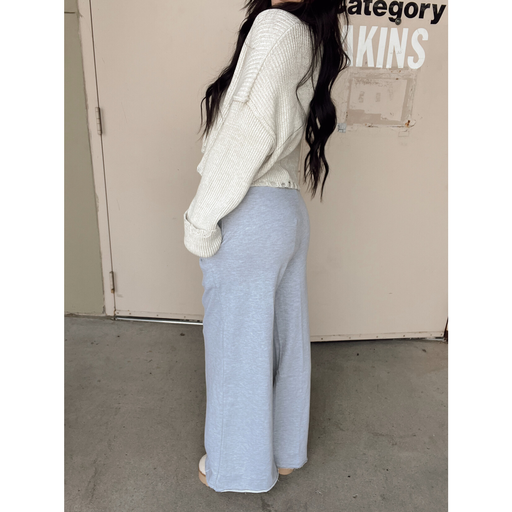 パンツ andwang washed sweat setup pants 3748_f12f862fbb-111141668_1-