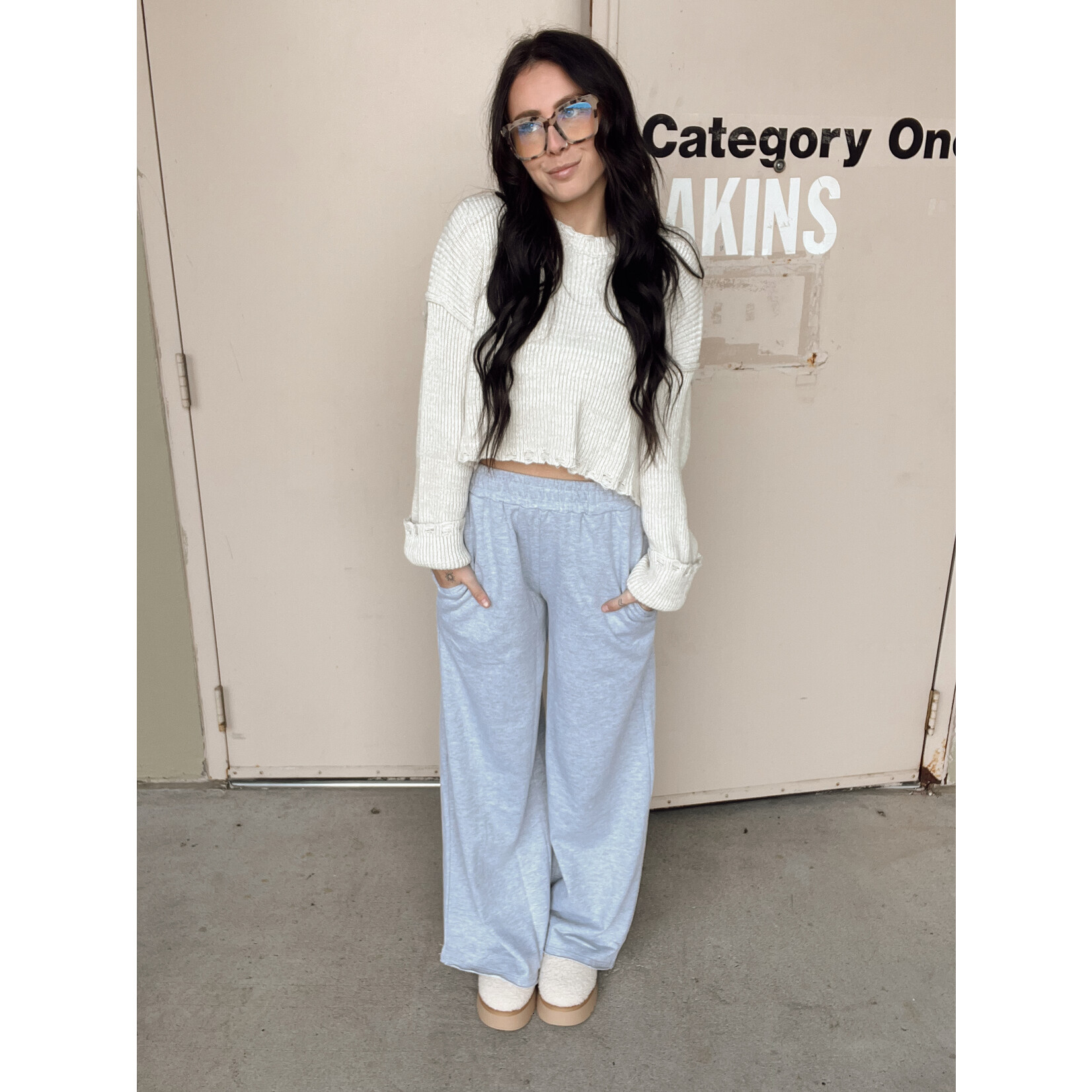 Wide Leg Sweat Pants