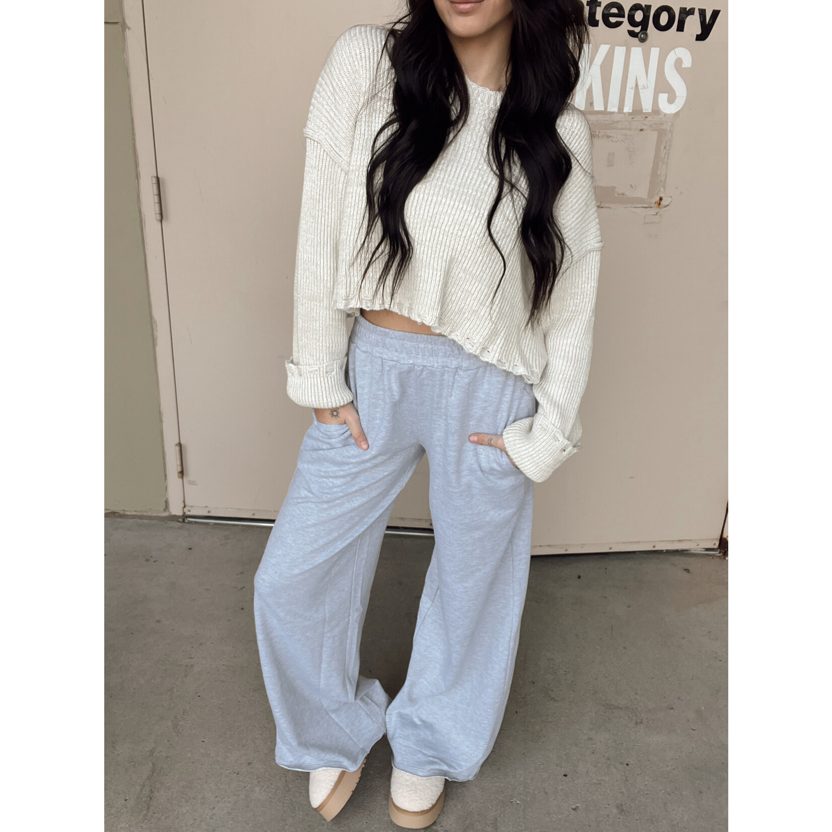 Wide Leg Sweat Pants